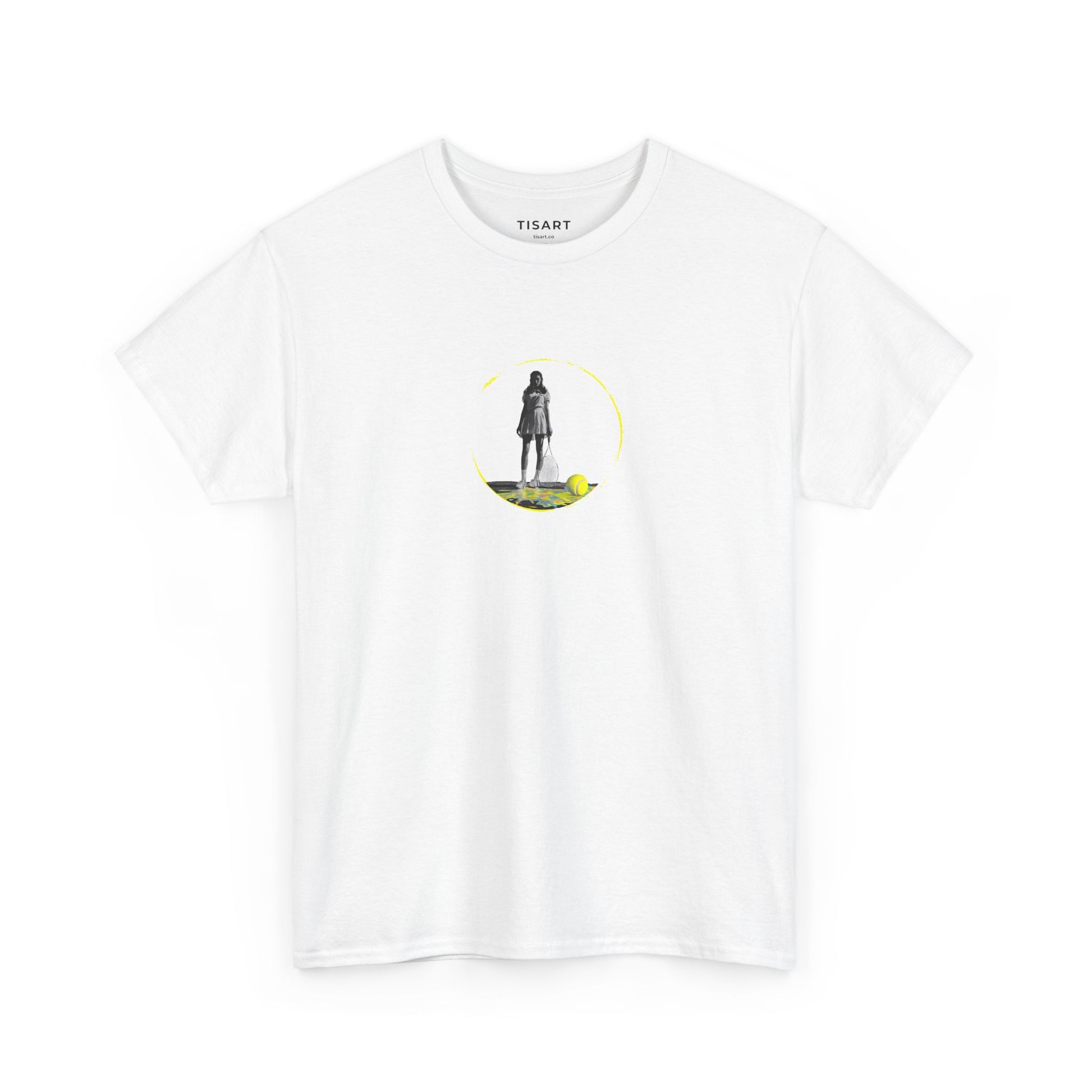 Tennis Women Graphic Men-Women 100% Cotton T-Shirt