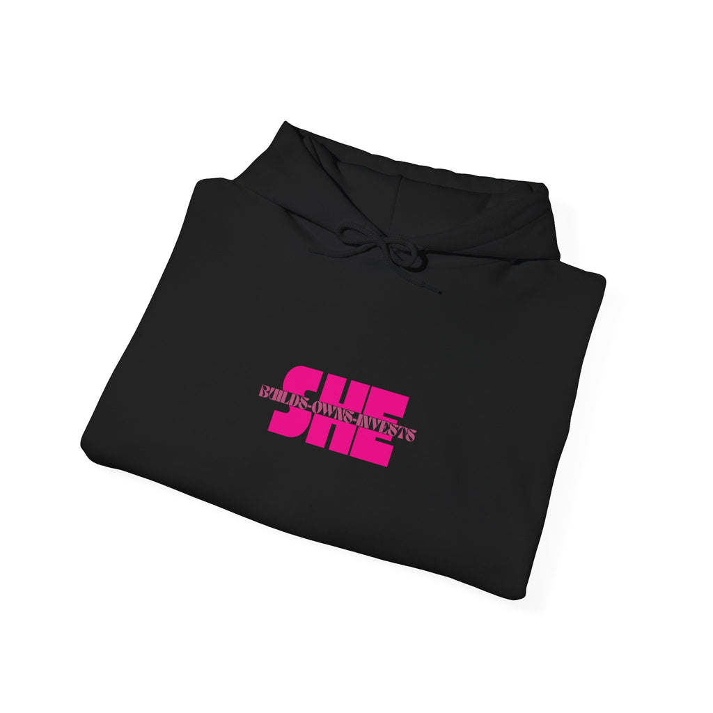 She Builds Owns Invests Graphic Hoodie