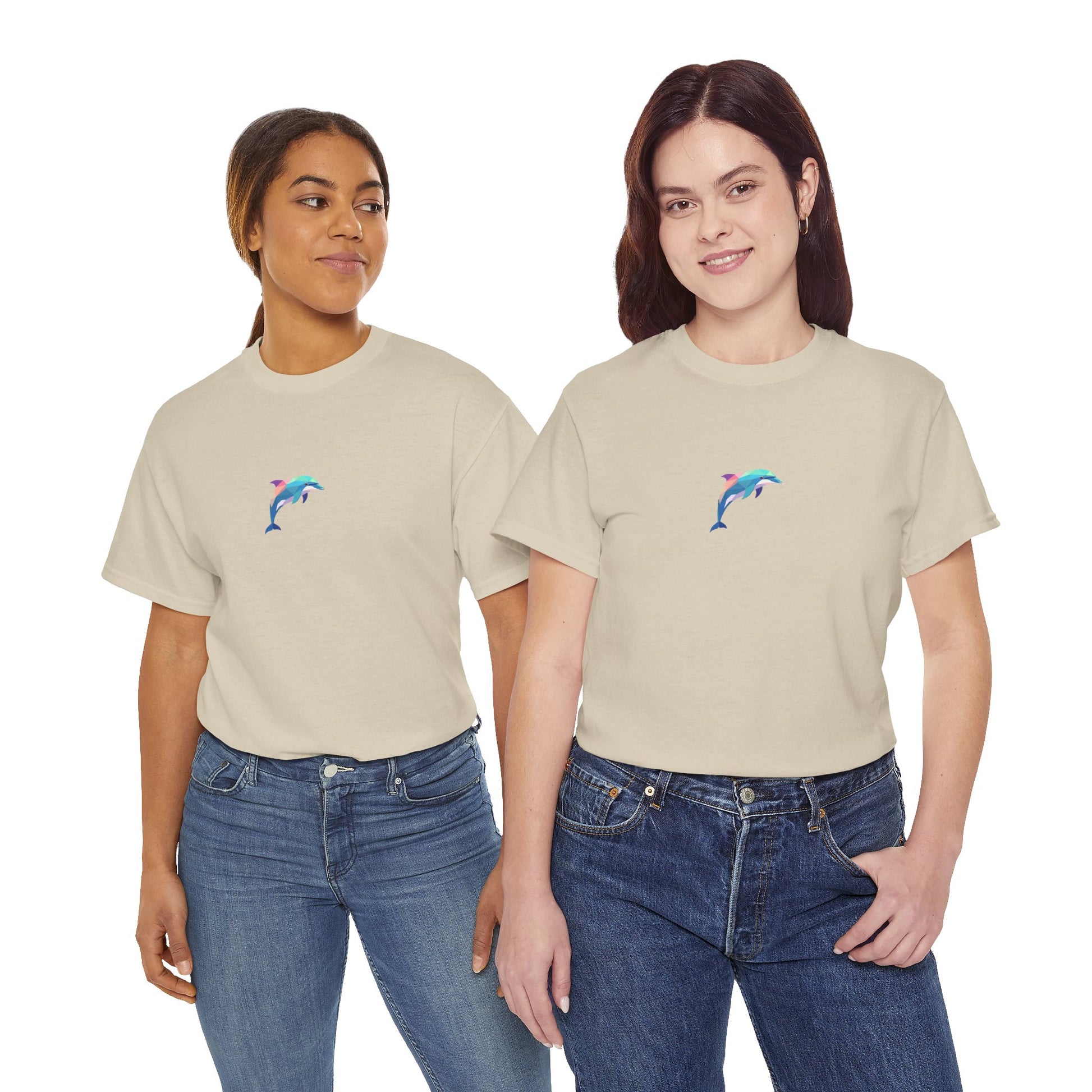 Dolphin Graphic Men-Women  100% Cotton T-Shirt