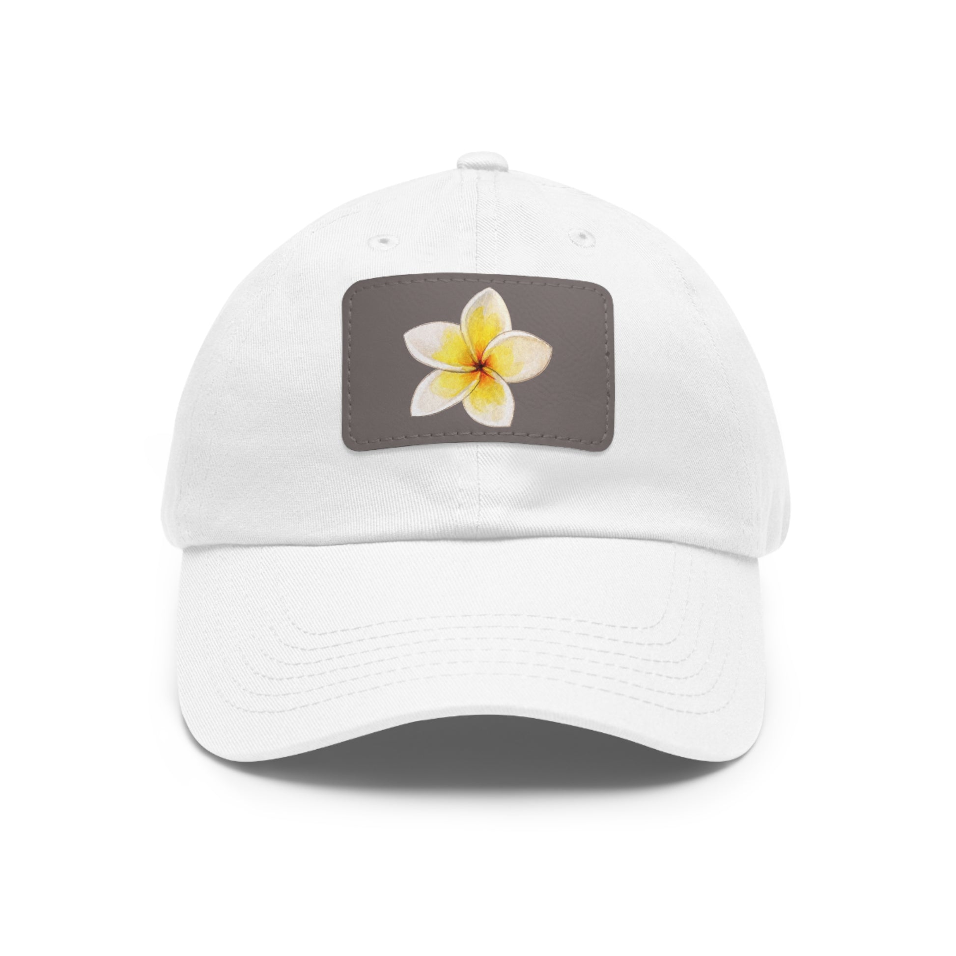 Flower Graphic Chino Twill Women Hat - Casual Hat with Vintage Buckle