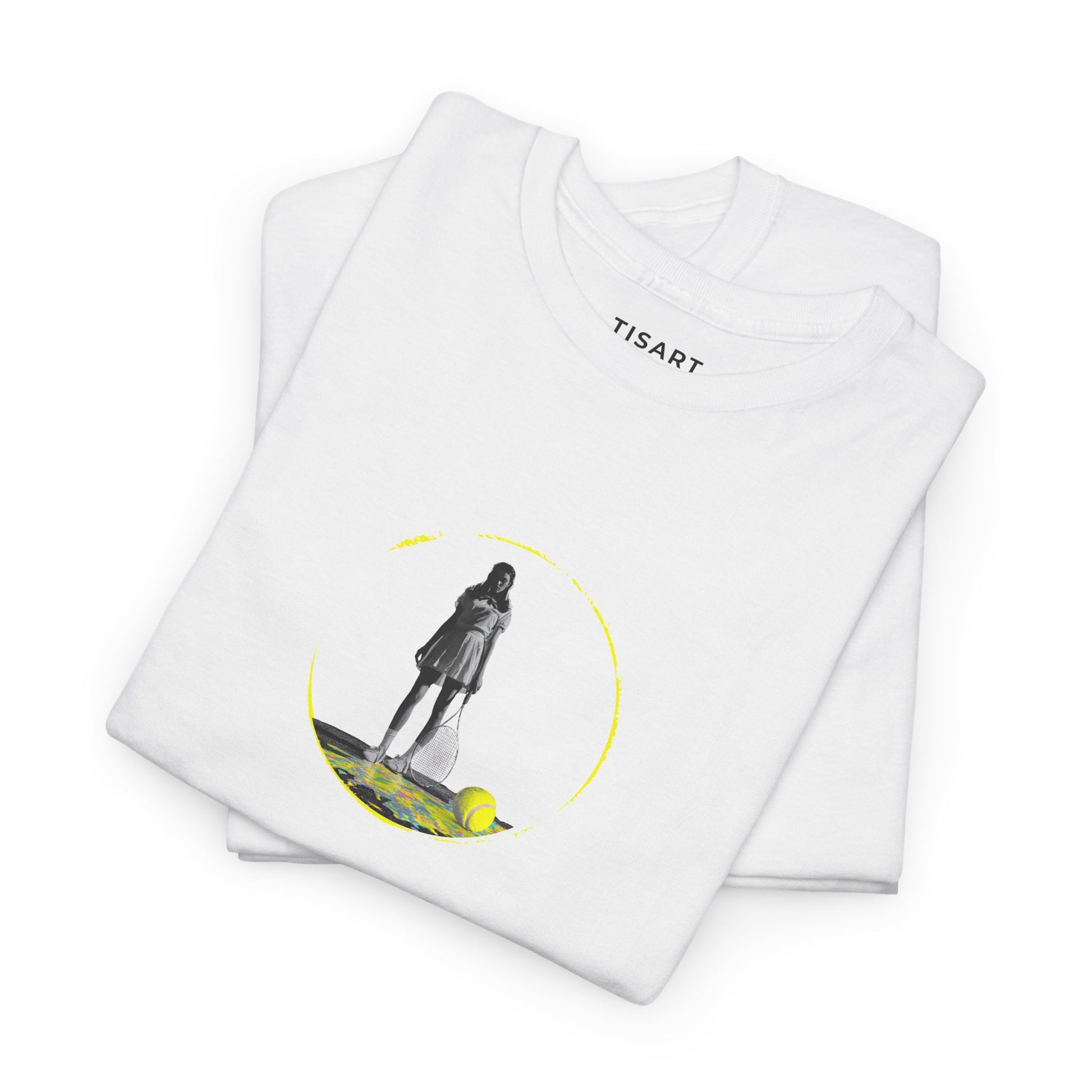 Tennis Women Graphic Men-Women 100% Cotton T-Shirt