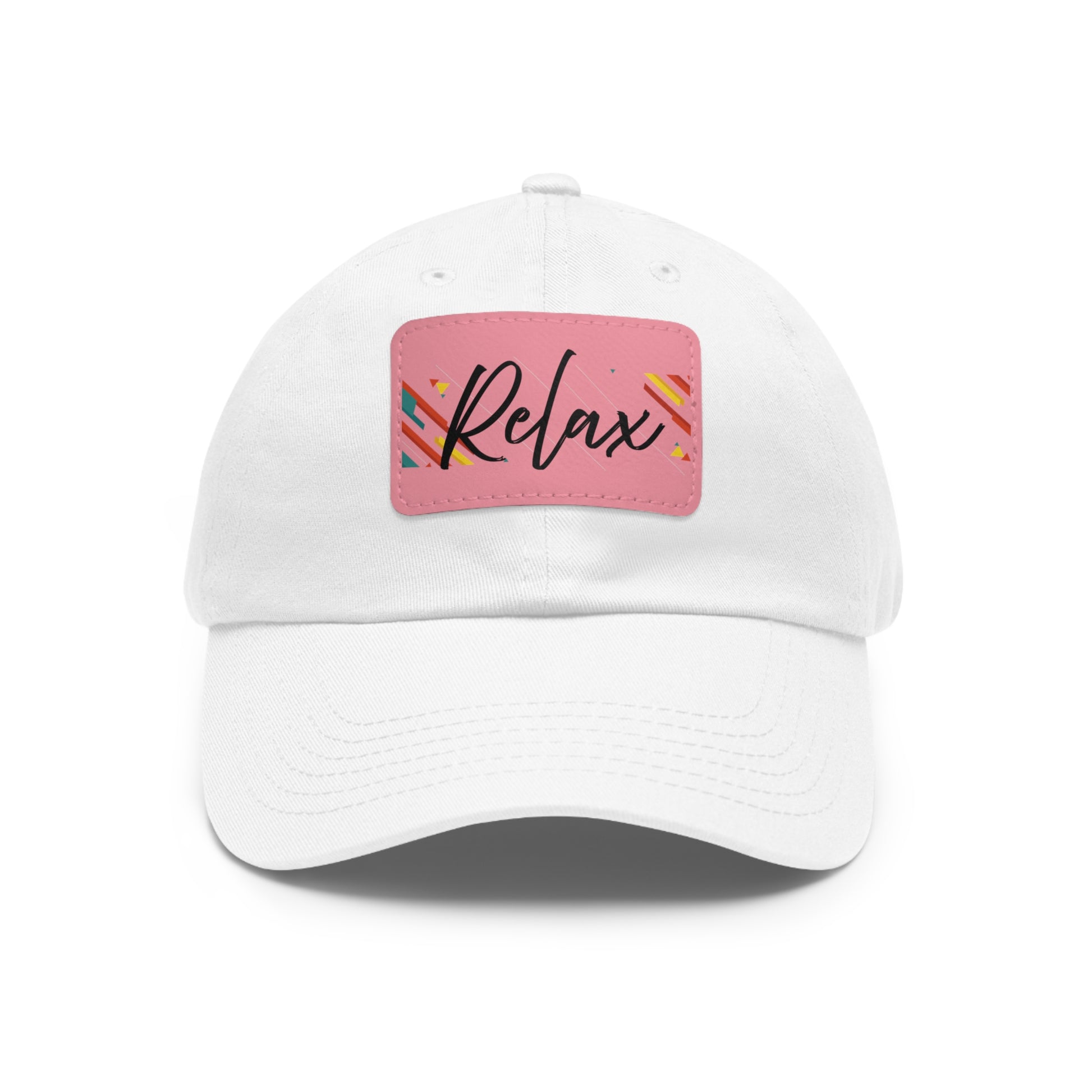Relax Men-Women  Hat with Leather Patch (Rectangle)