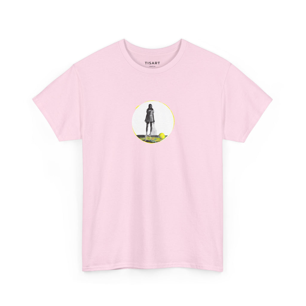 Tennis Women Graphic Men-Women 100% Cotton T-Shirt