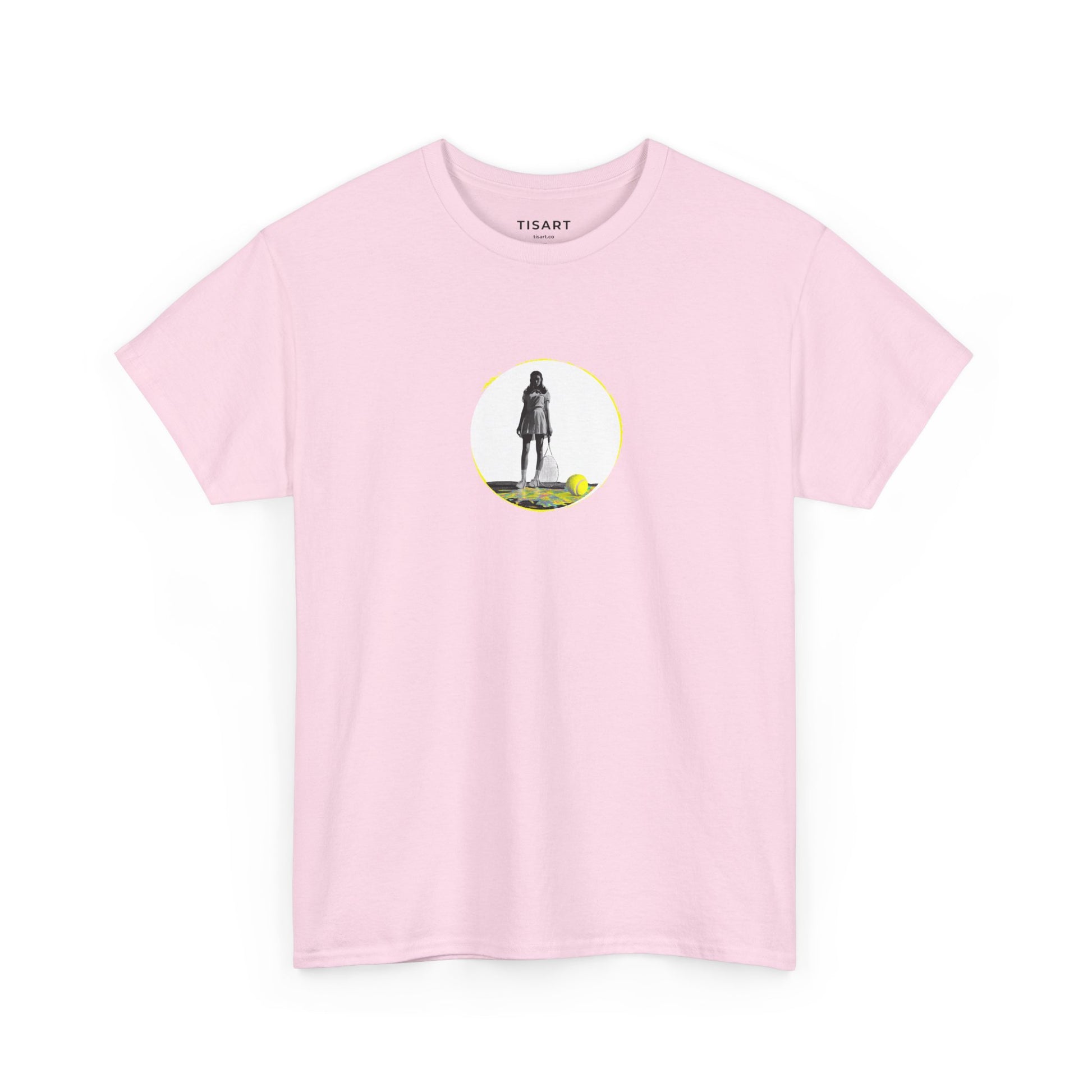 Tennis Women Graphic Men-Women 100% Cotton T-Shirt