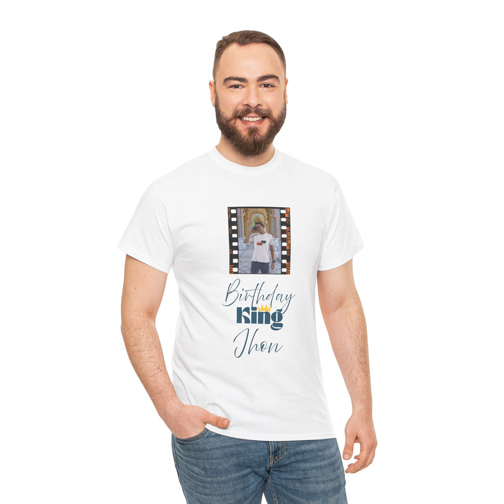 Happy Birthday King T-Shirt - Men T-Shirt - 100% Cotton