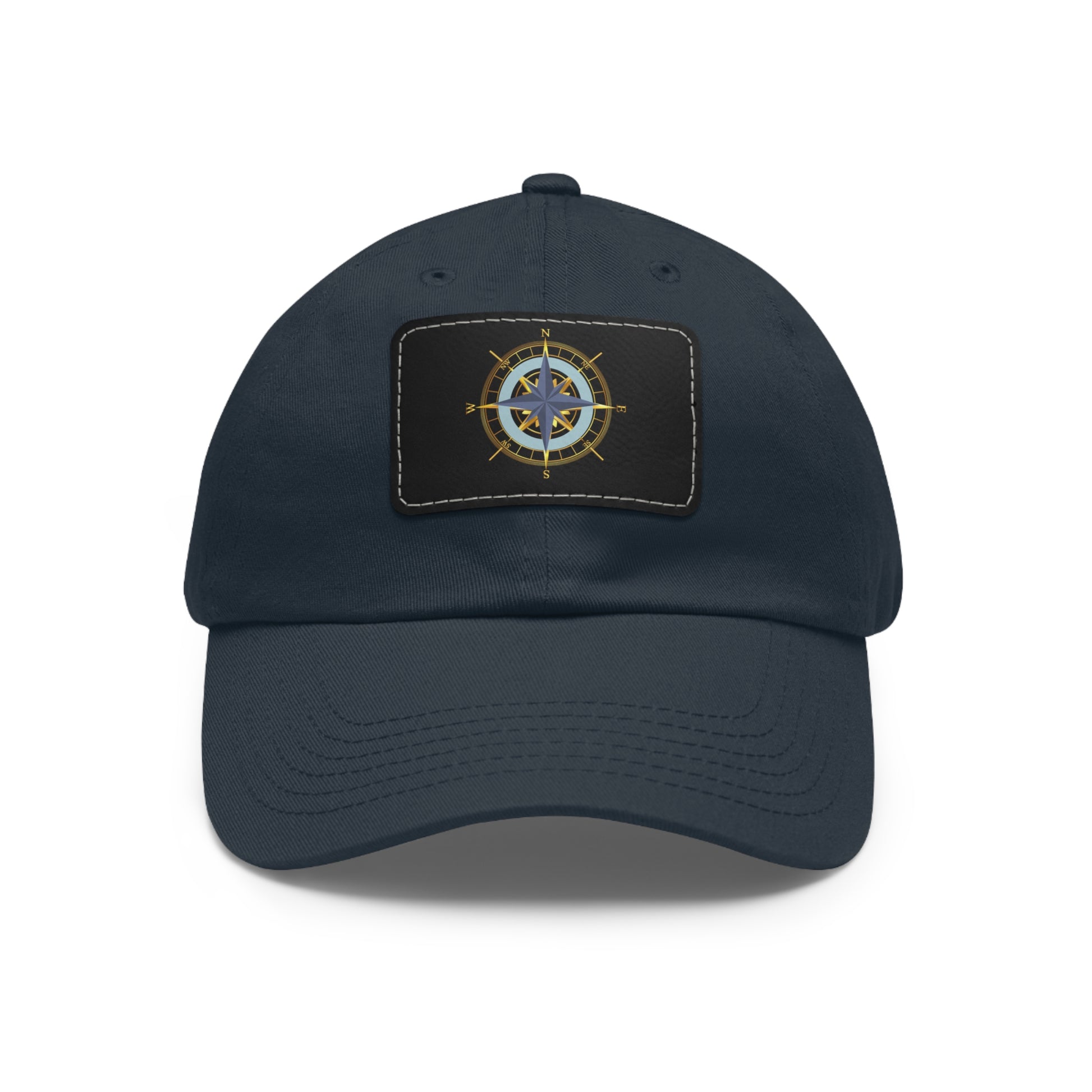 Compass Graphic Chino Twill Men-Women Hat - Casual Hat with Vintage Buckle