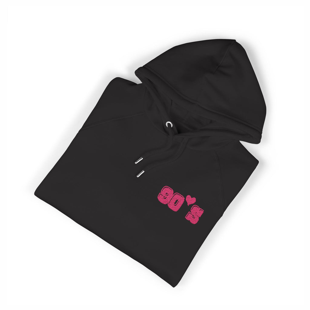 Women Raglan Hoodie with 90's Embroidery Details
