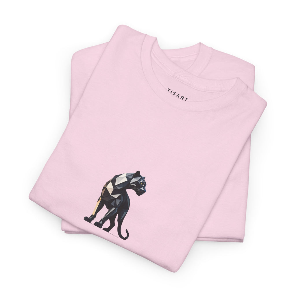 Black Panther T-shirt with Geometric Shapes Print Men-Women  100% Cotton T-Shirt