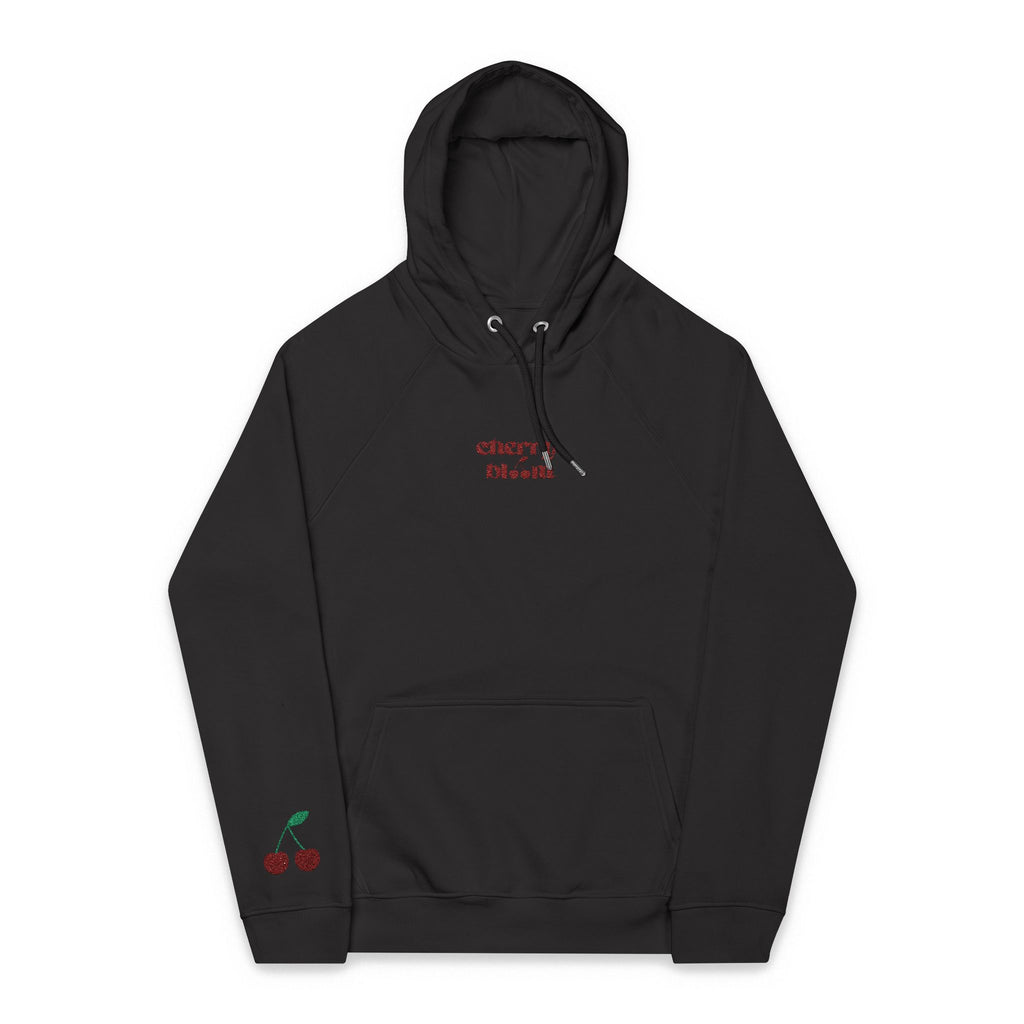 Organic Hoodie - Cozy and Sustainable Unisex Raglan Hoodie with Embroidery Details