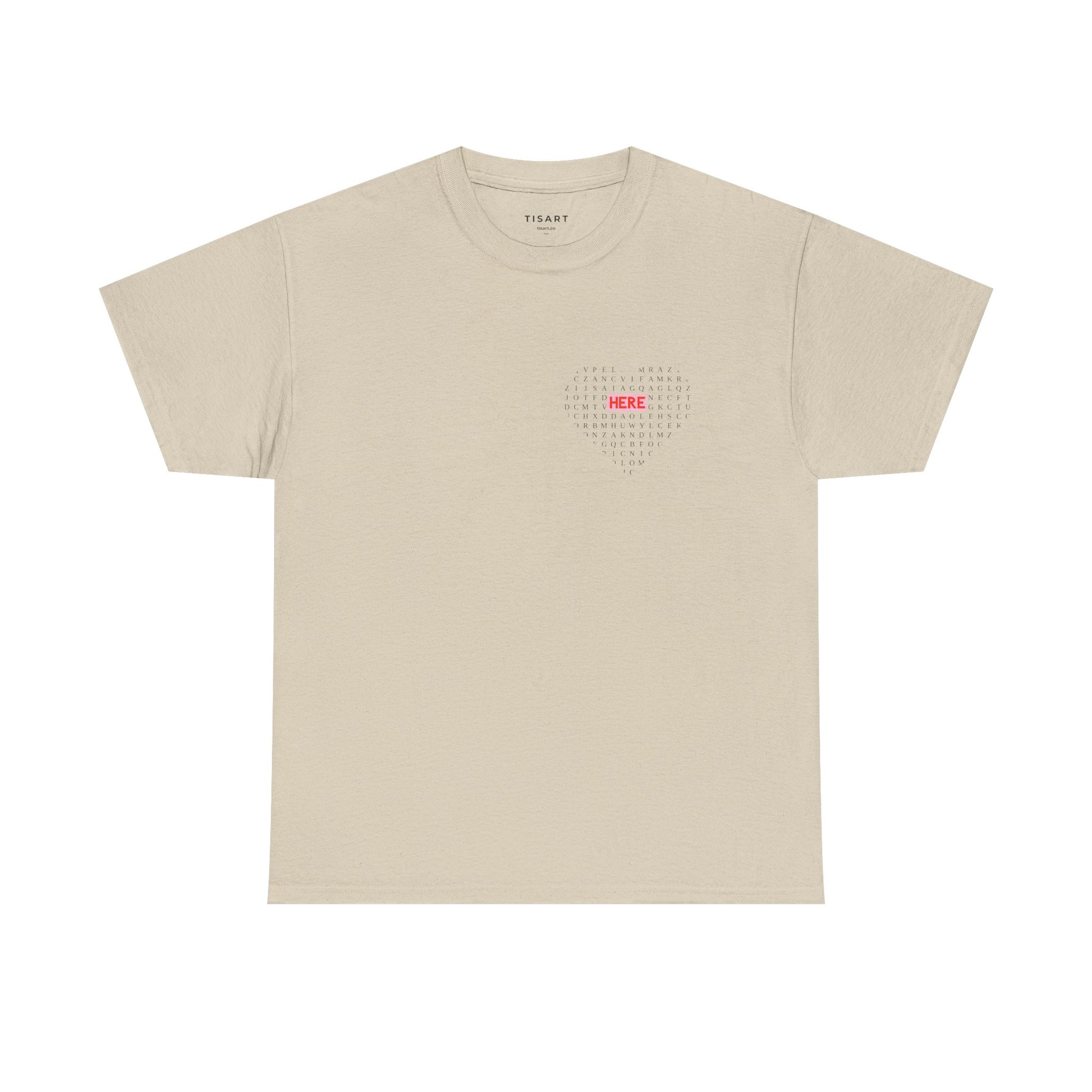 Here is Puzzle T-Shirt - Men-Women T-Shirt - 100% Cotton