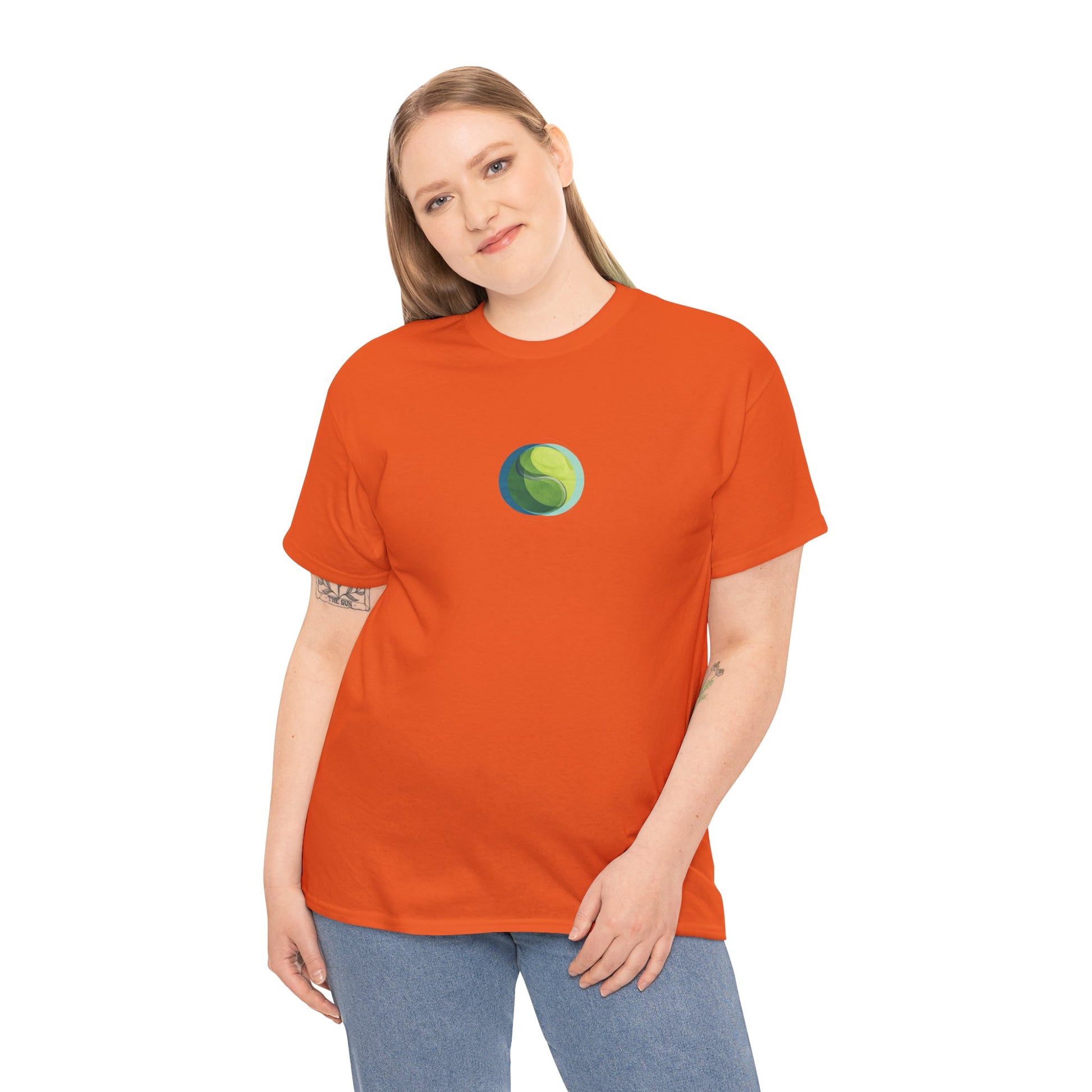 Tennis Ball Graphic T-Shirt Men-Women T-Shirt %100 Cotton