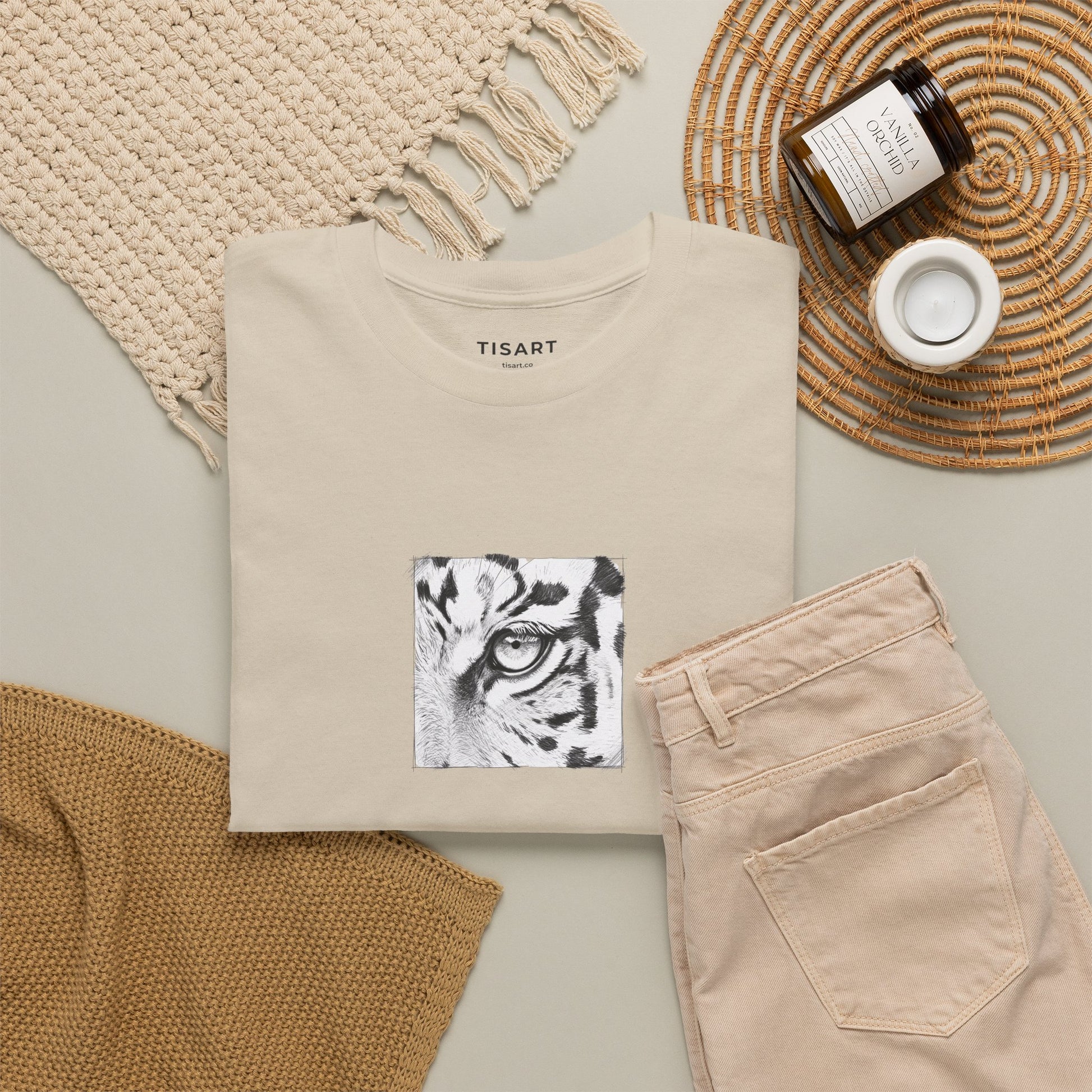 Leopard Graphic Men-Women 100% Cotton T-Shirt