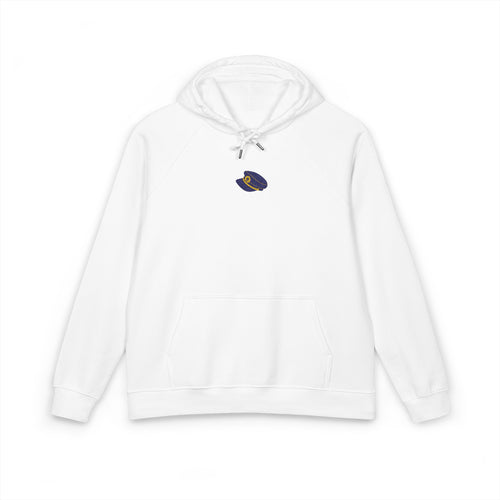 Organic Hoodie - Cozy and Sustainable Men-Women Raglan Hoodie with Embroidery Details