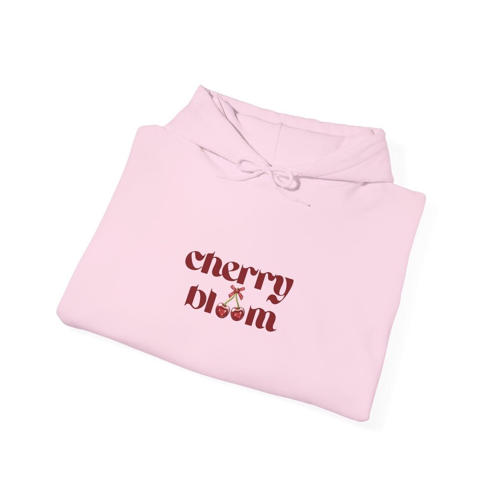 Cherry Bloom Graphic Hoodie,Premium Unisex Heavy Blend Pullover