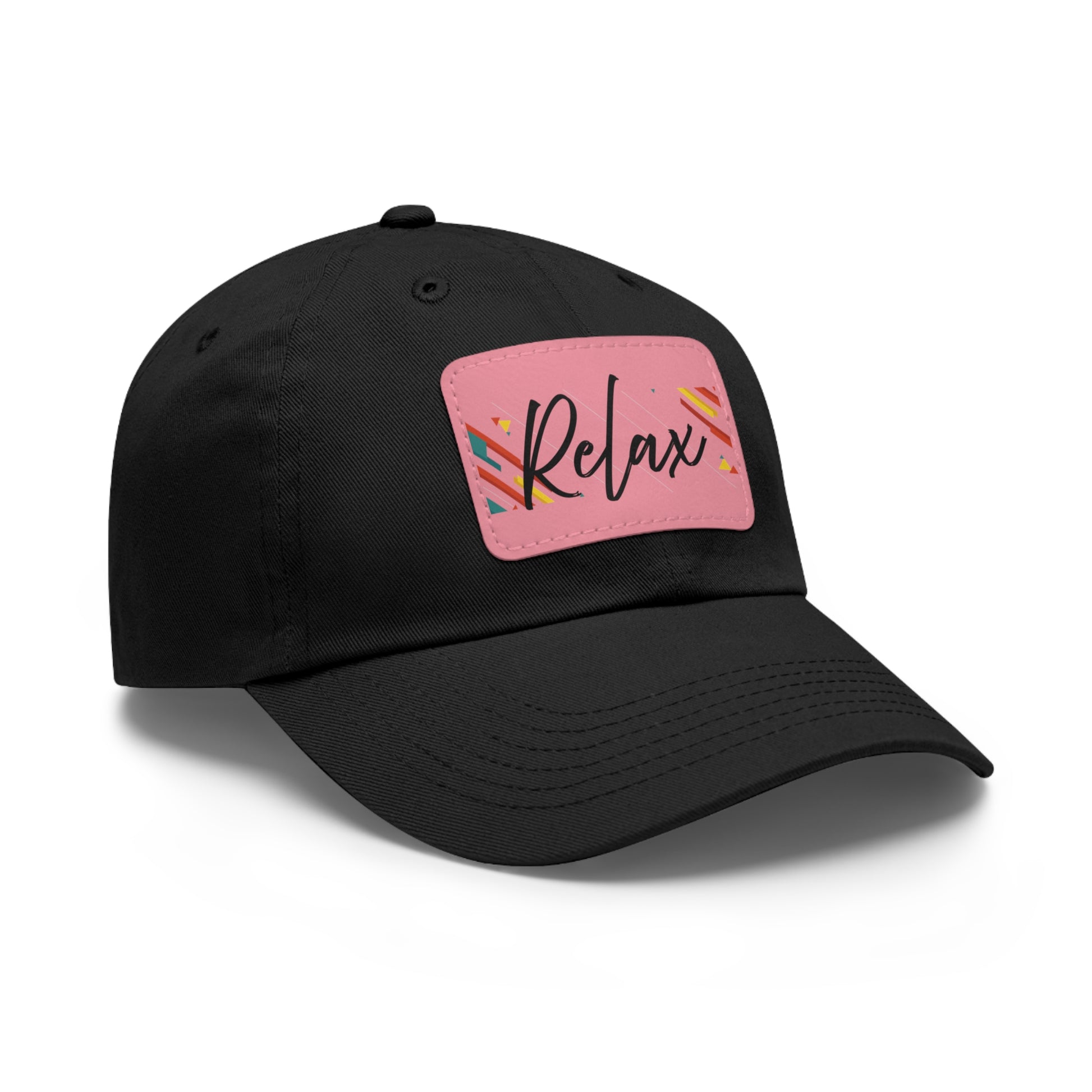 Relax Men-Women  Hat with Leather Patch (Rectangle)
