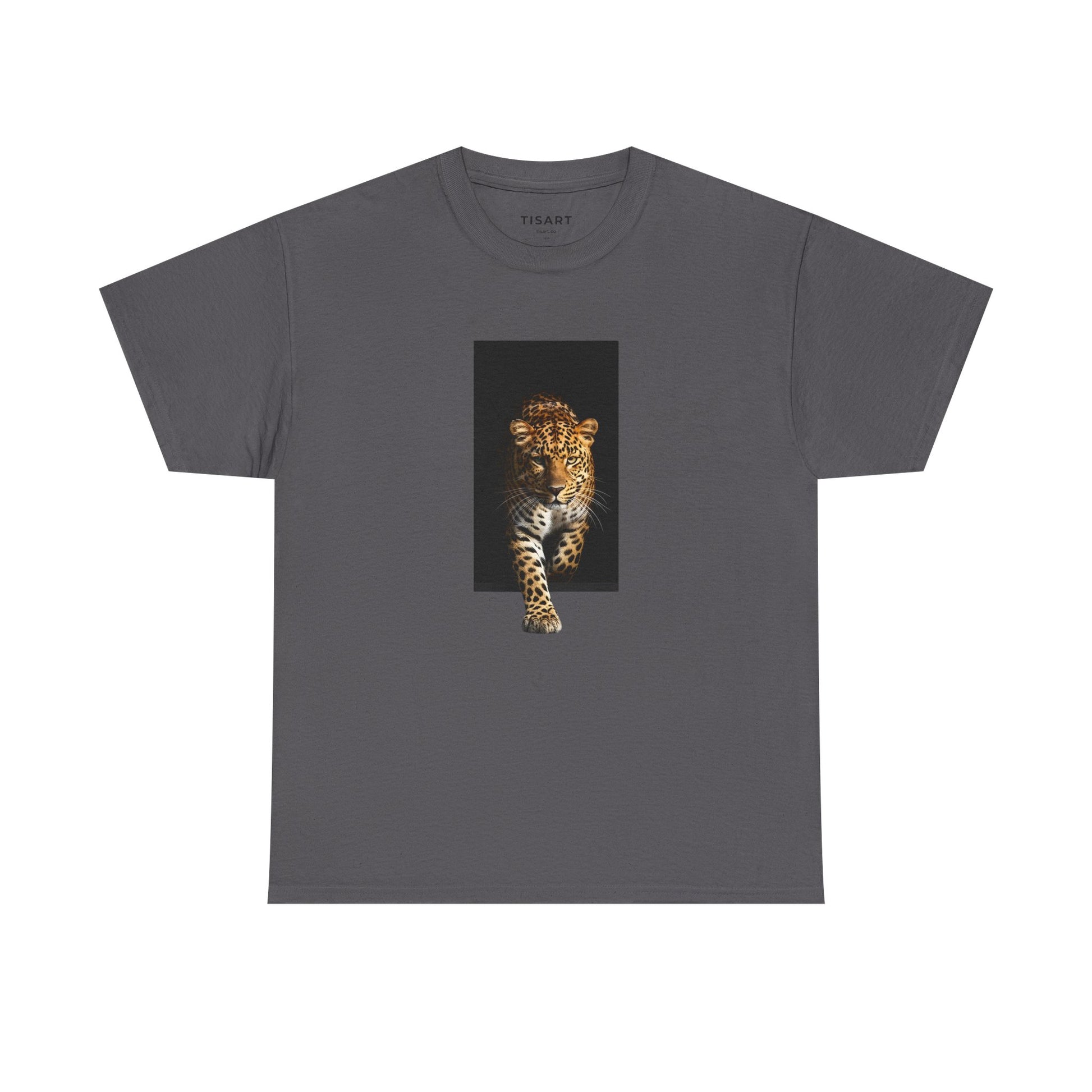 Leopard Graphic Men-Women 100% Cotton T-Shirt