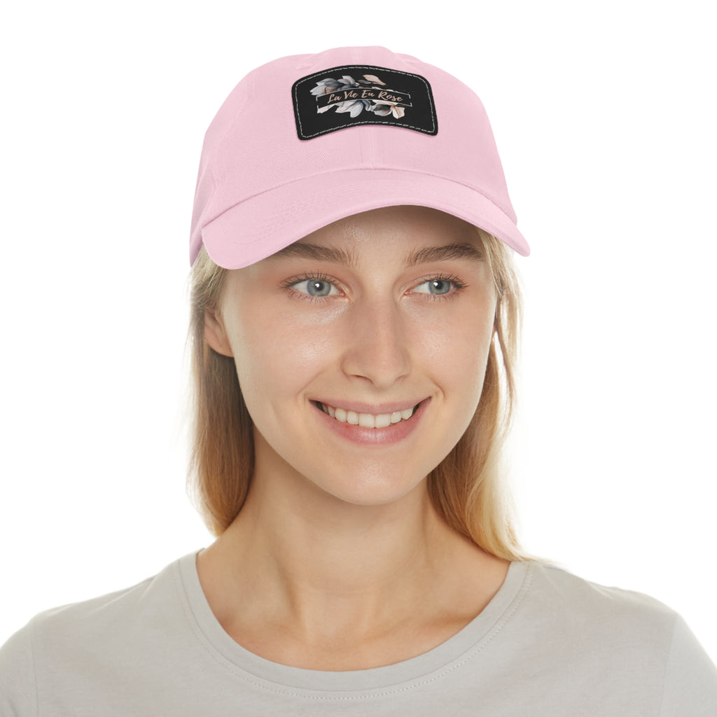 La Vie En Rose Chino Twill Women Cap - Casual Hat with Vintage Buckle