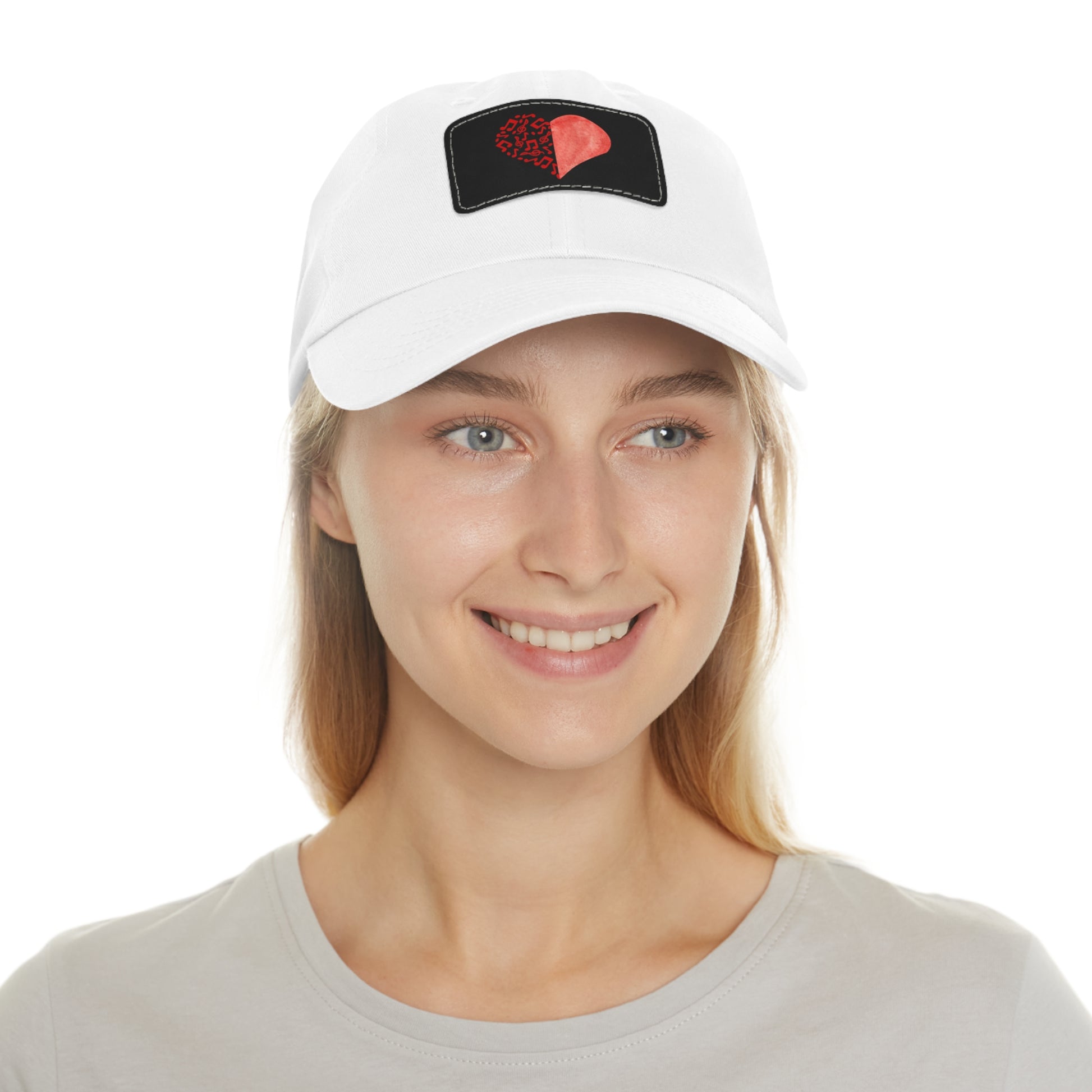 Musical Note Chino Twill Women Hat - Casual Hat with Vintage Buckle