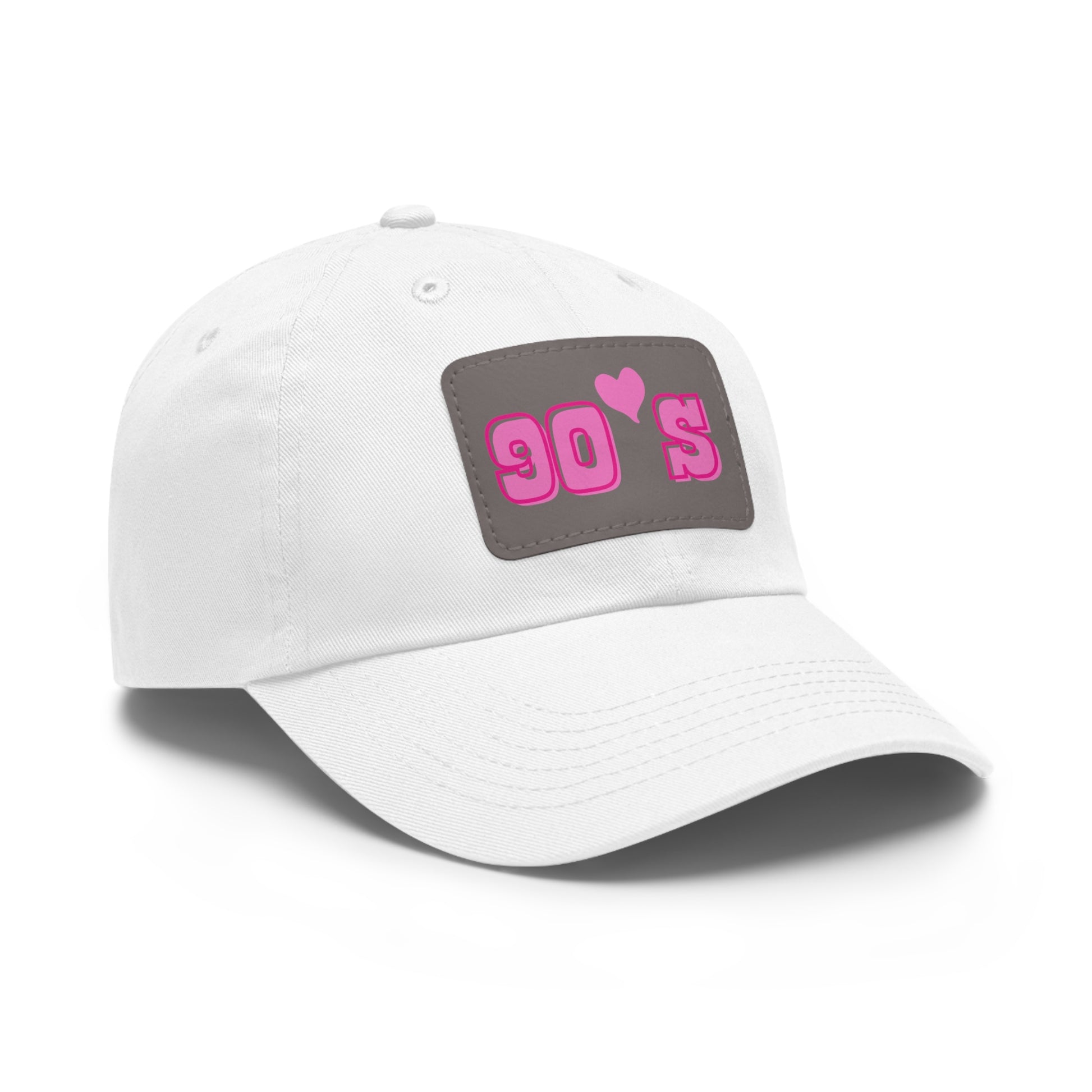 90's Women Hat with Leather Patch (Rectangle)