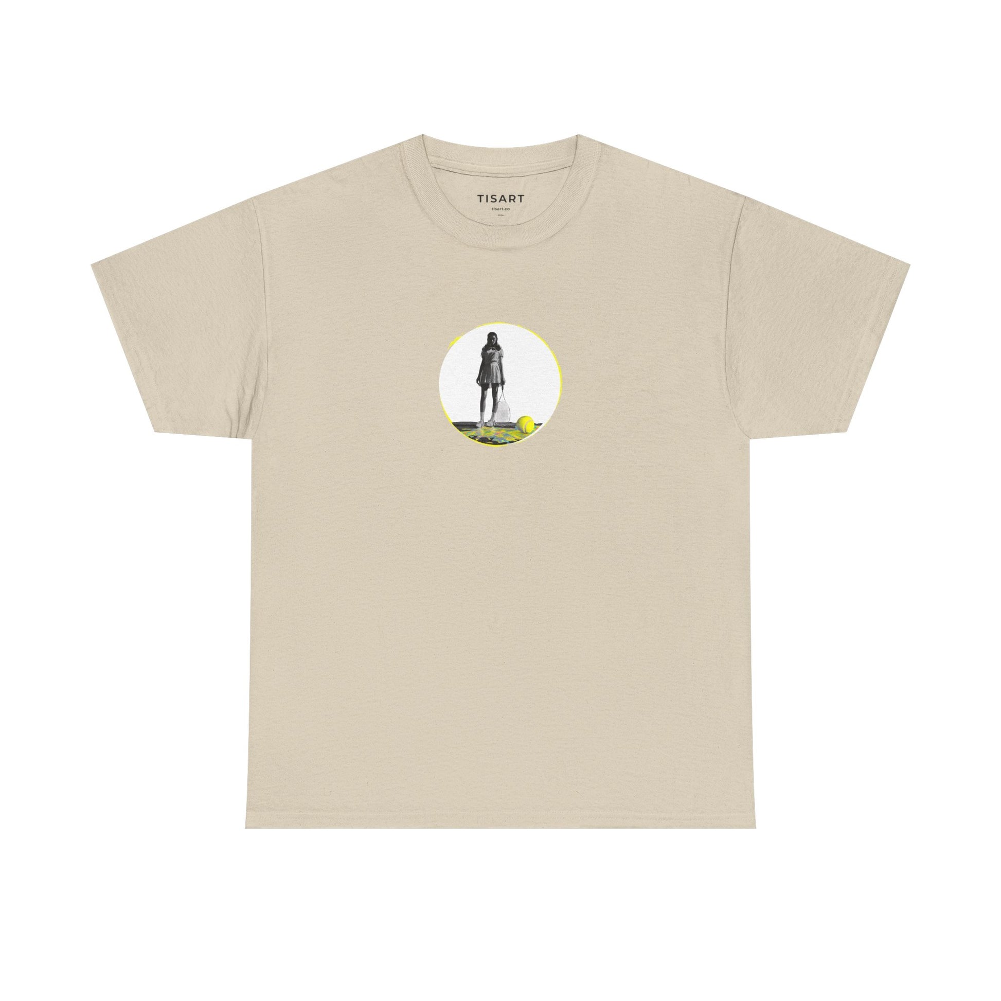Tennis Women Graphic Men-Women 100% Cotton T-Shirt