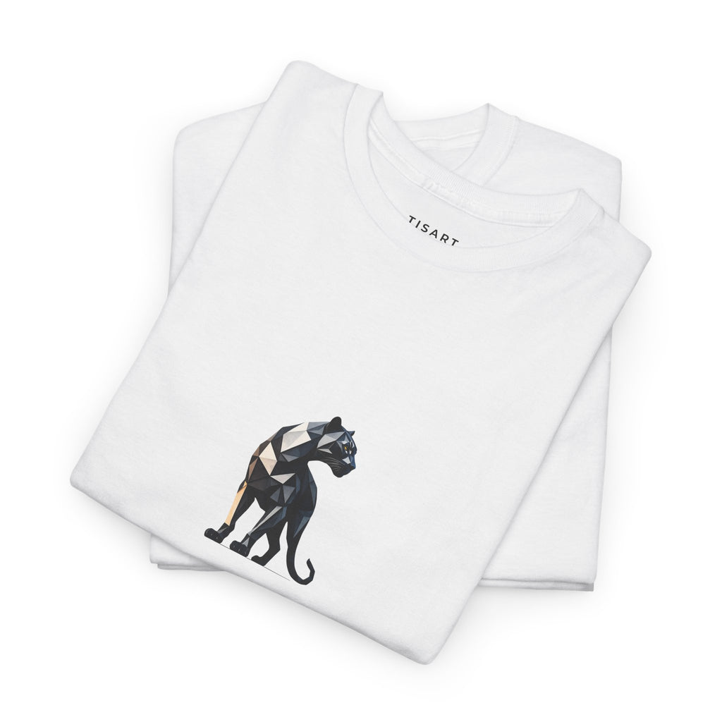 Black Panther T-shirt with Geometric Shapes Print Men-Women  100% Cotton T-Shirt