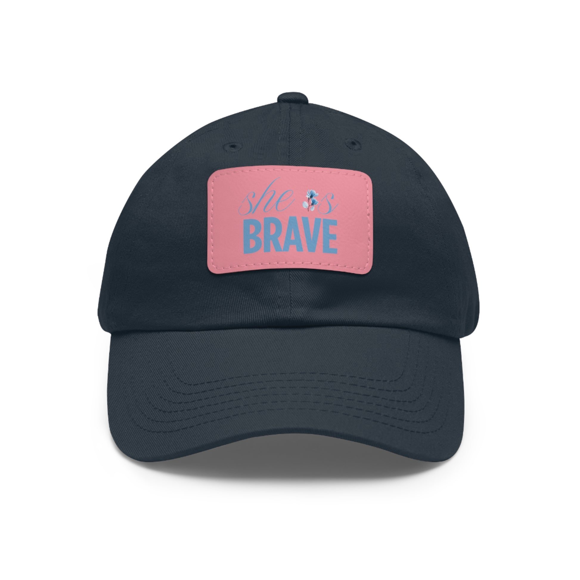 She is Brave Chino Twill Women Hat -  Casual Hat with Vintage Buckle