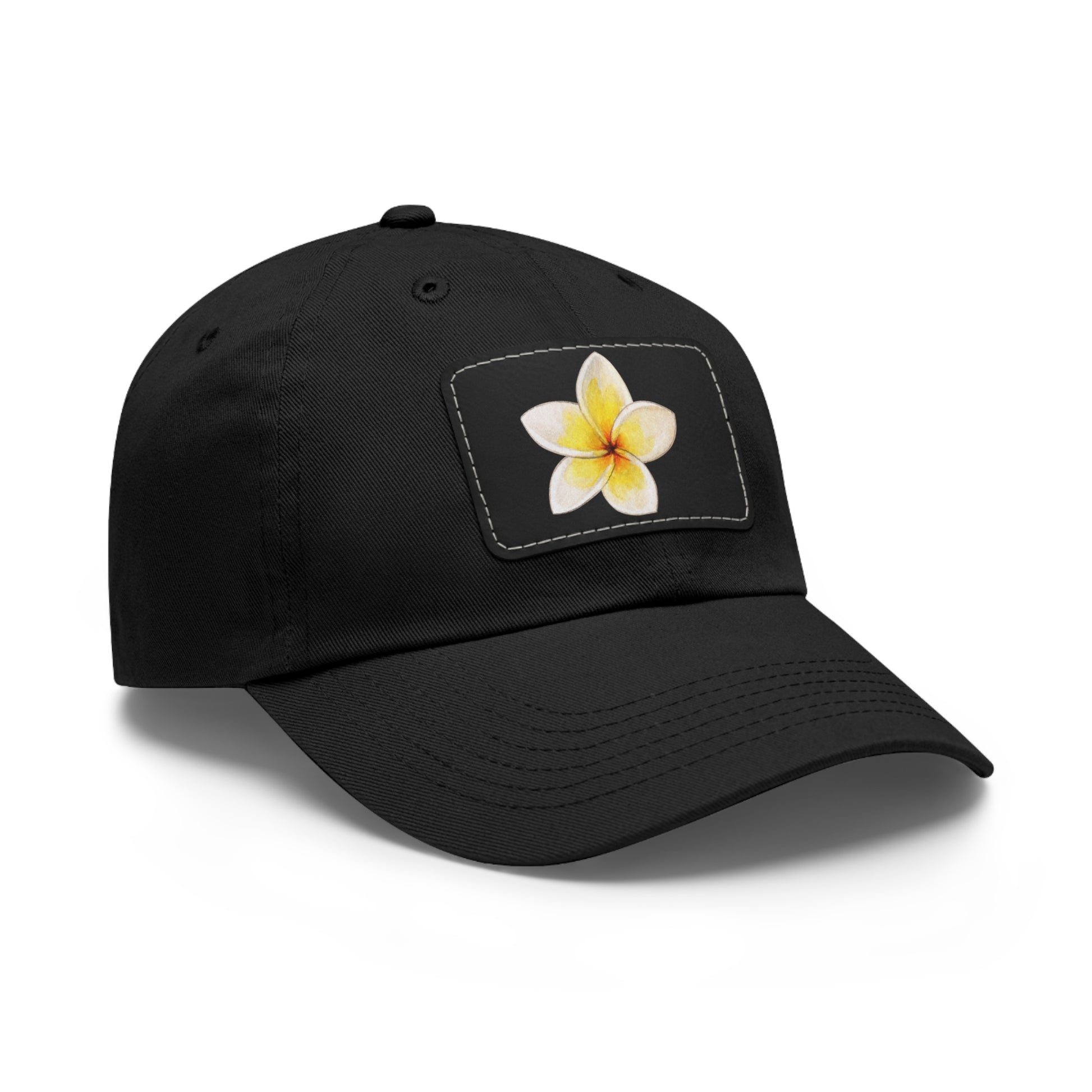 Flower Graphic Chino Twill Women Hat - Casual Hat with Vintage Buckle