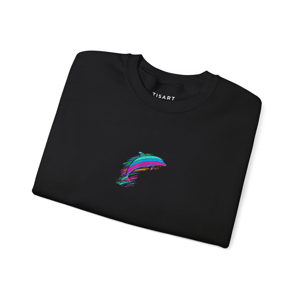 Dolphin Graphic Sweatshirt, Premium Unisex Heavy Blend Pullover