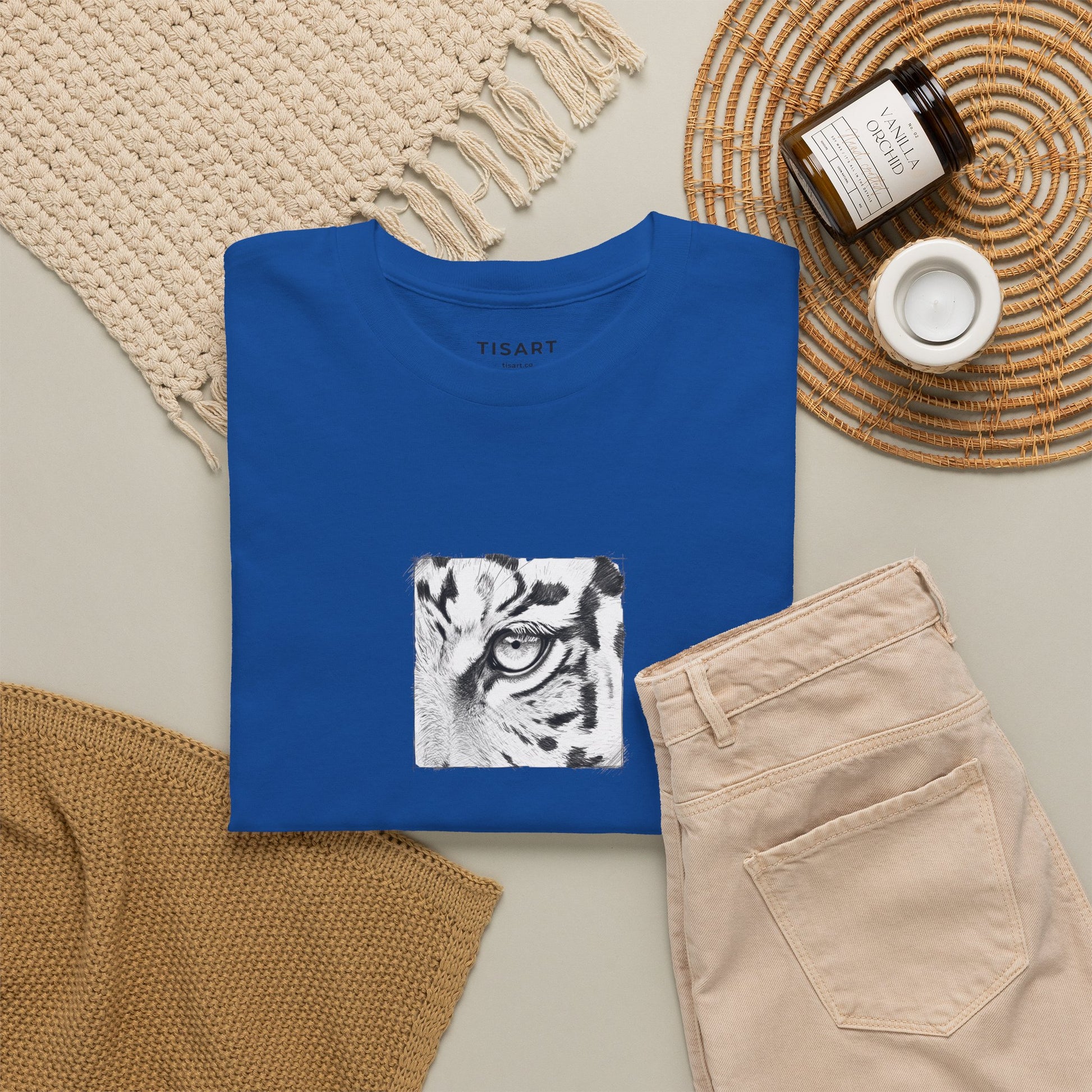 Leopard Graphic Men-Women 100% Cotton T-Shirt