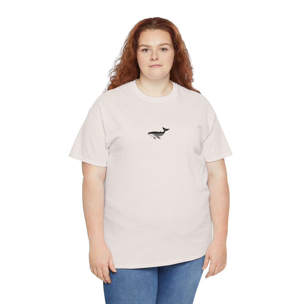 Whale Men-Women  100% Cotton T-Shirt