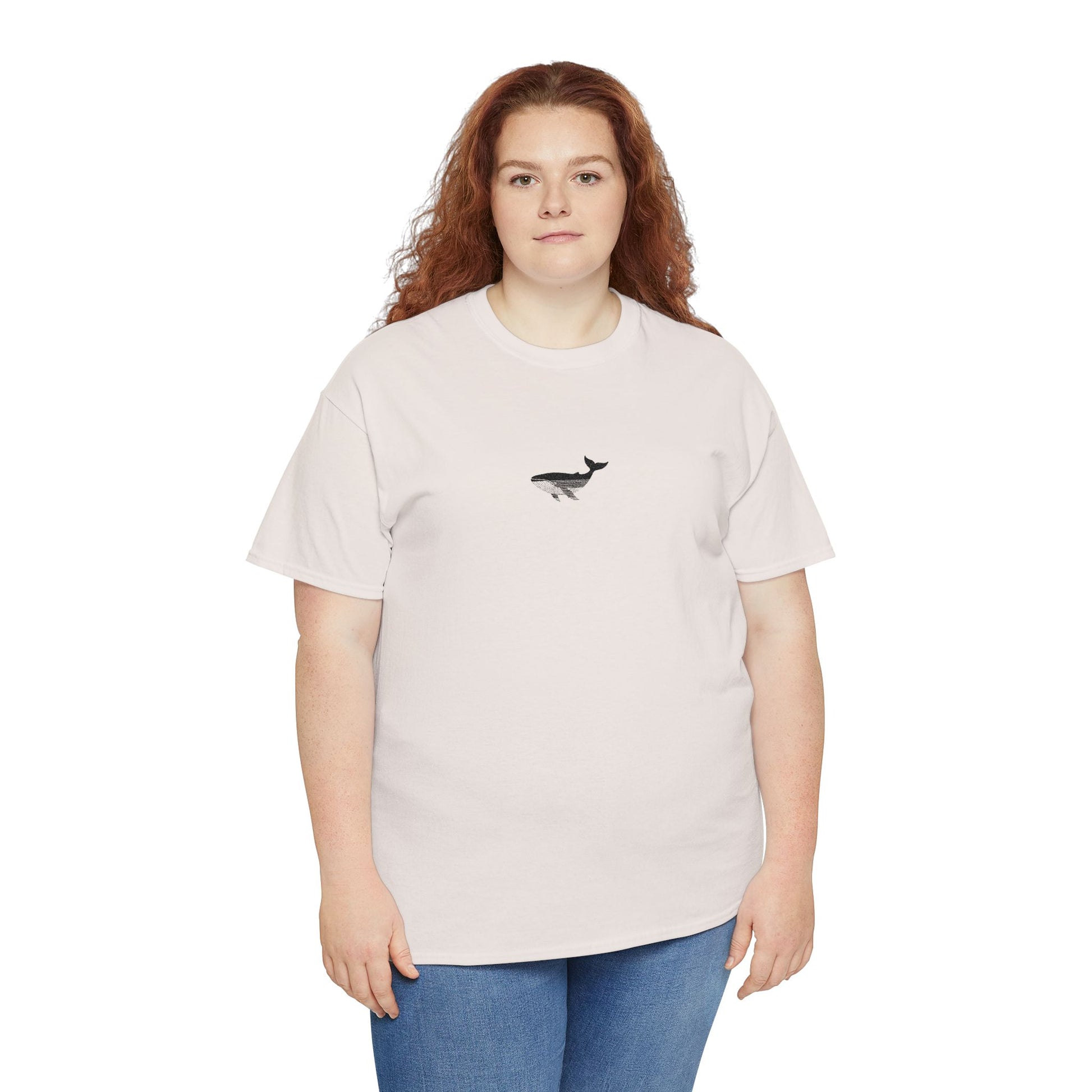 Whale Men-Women  100% Cotton T-Shirt