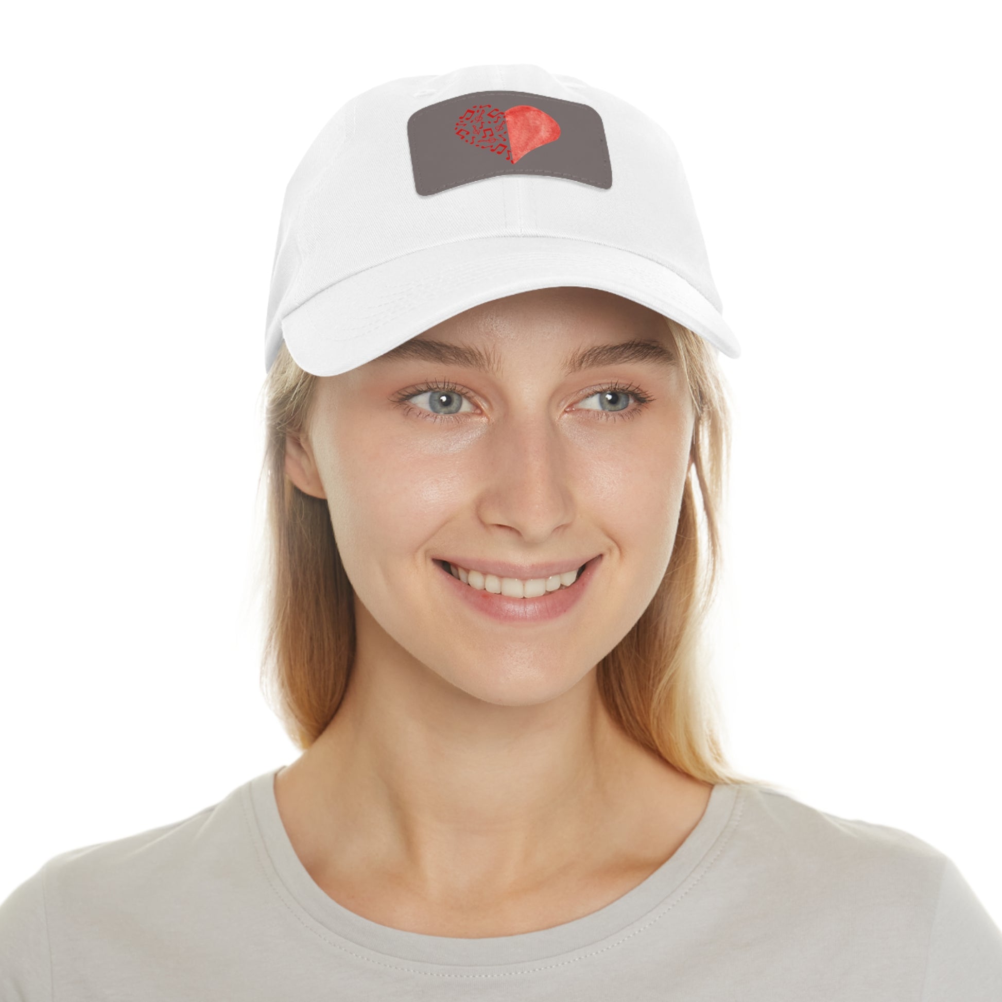 Musical Note Chino Twill Women Hat - Casual Hat with Vintage Buckle