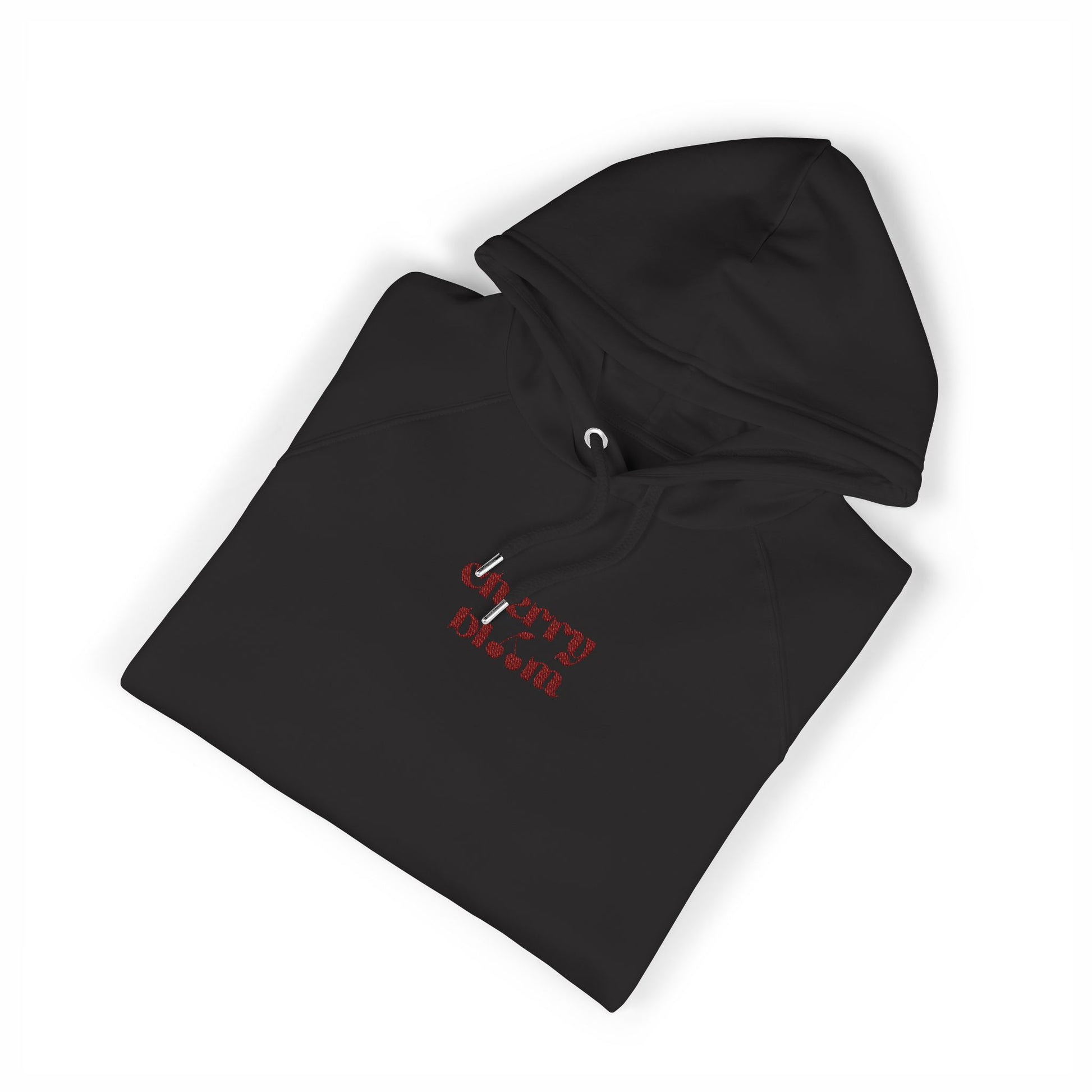 Organic Hoodie - Cozy and Sustainable Unisex Raglan Hoodie with Embroidery Details