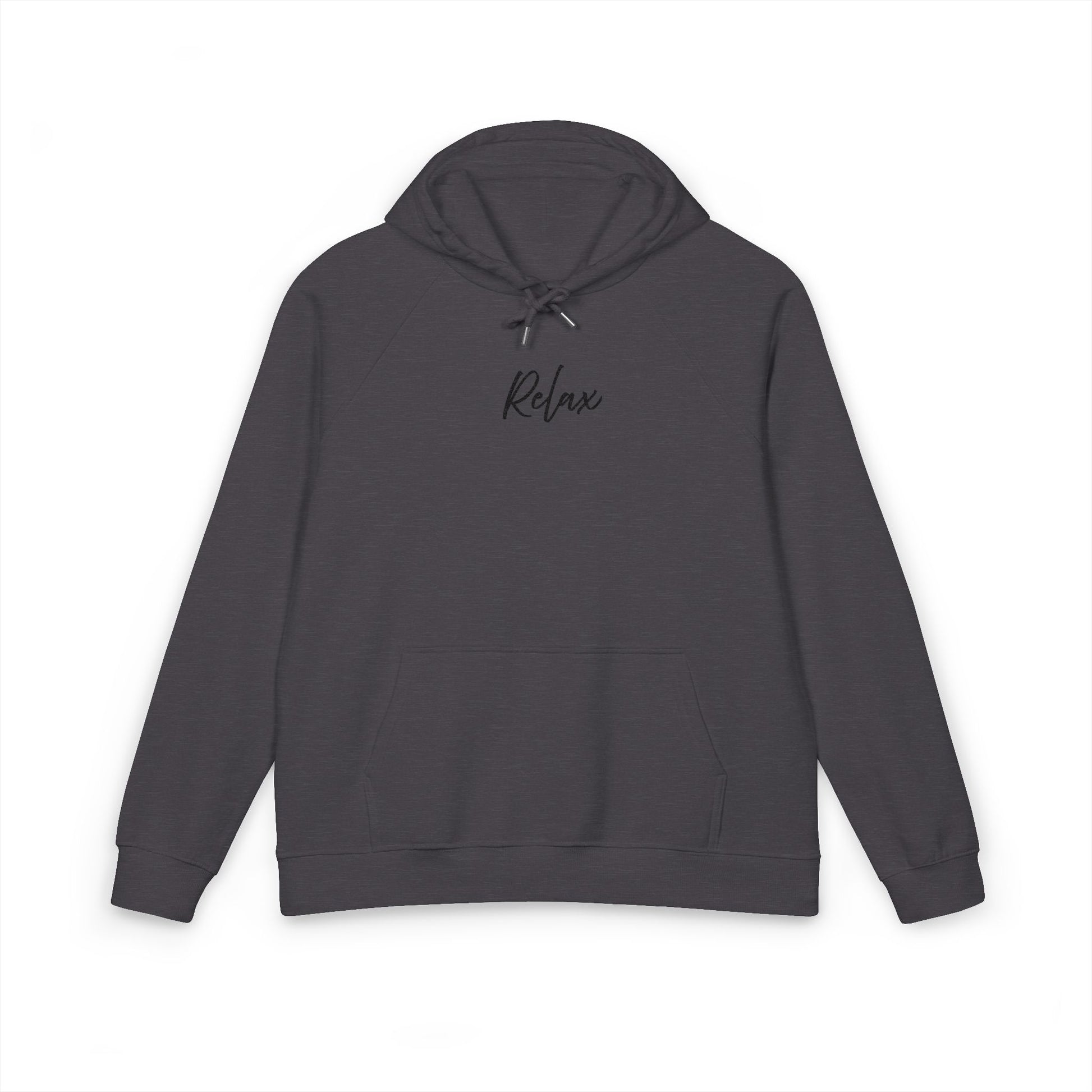 Relax Hoodie - Cozy and Sustainable Men-Women Raglan Hoodie with Embroidery Details