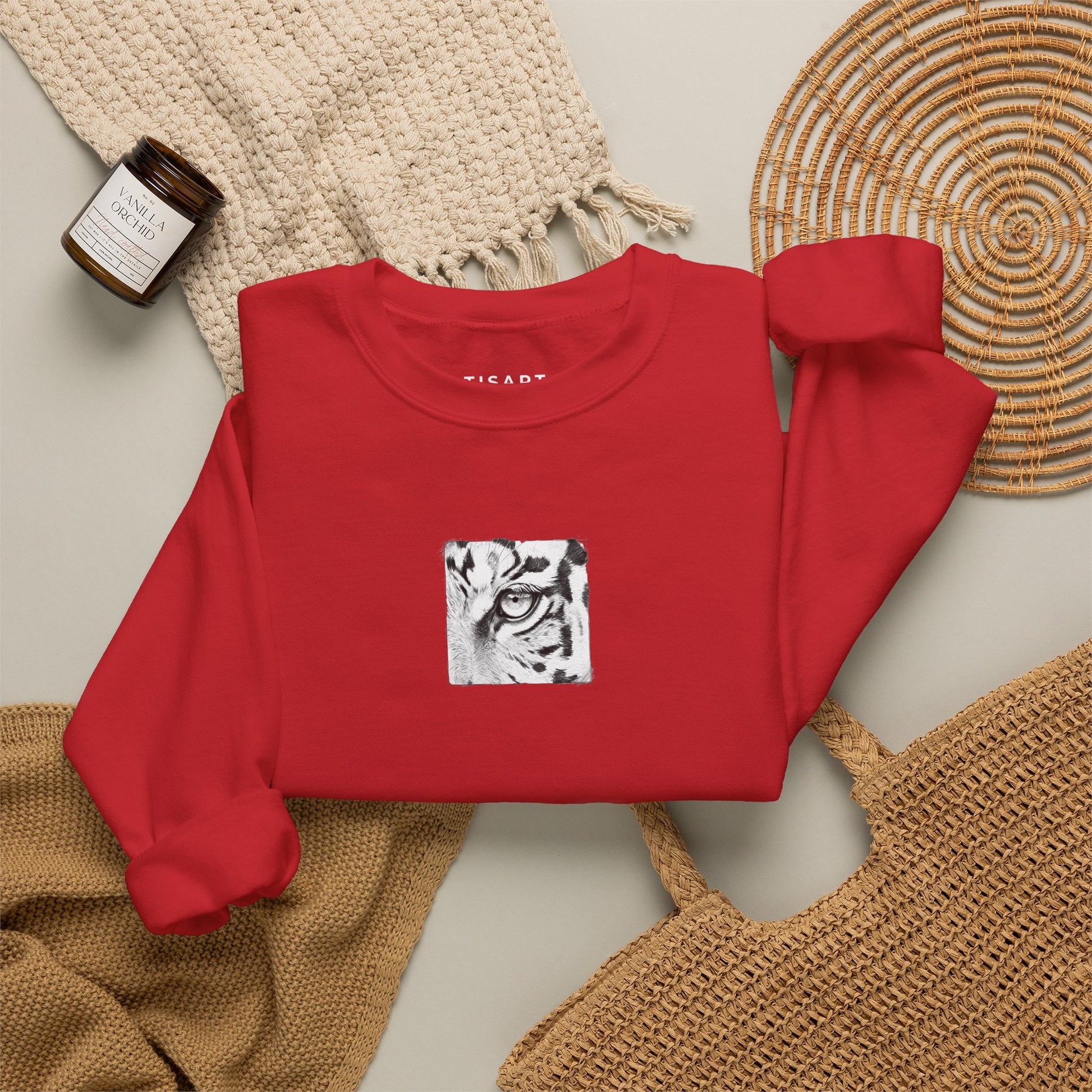 Leopard Graphic Sweatshirt, Premium Unisex Heavy Blend Crewneck