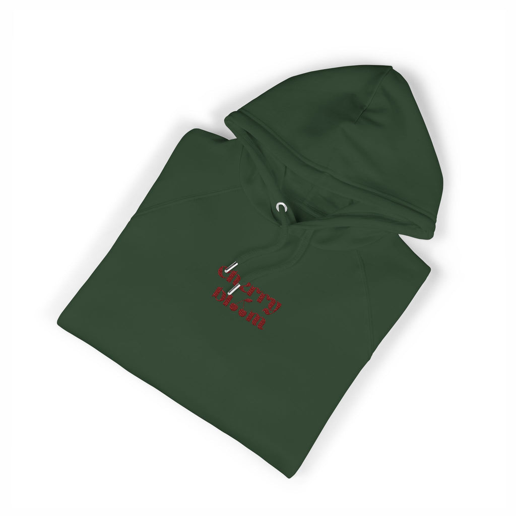 Organic Hoodie - Cozy and Sustainable Unisex Raglan Hoodie with Embroidery Details