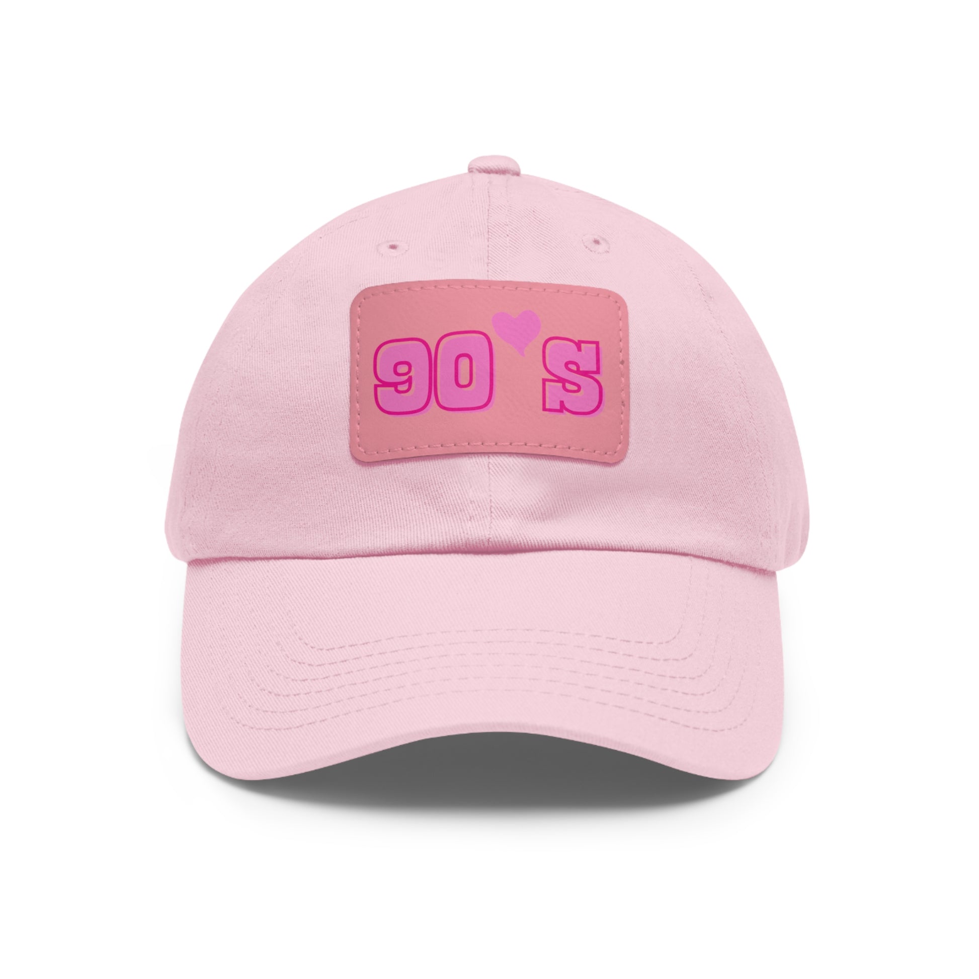 90's Women Hat with Leather Patch (Rectangle)