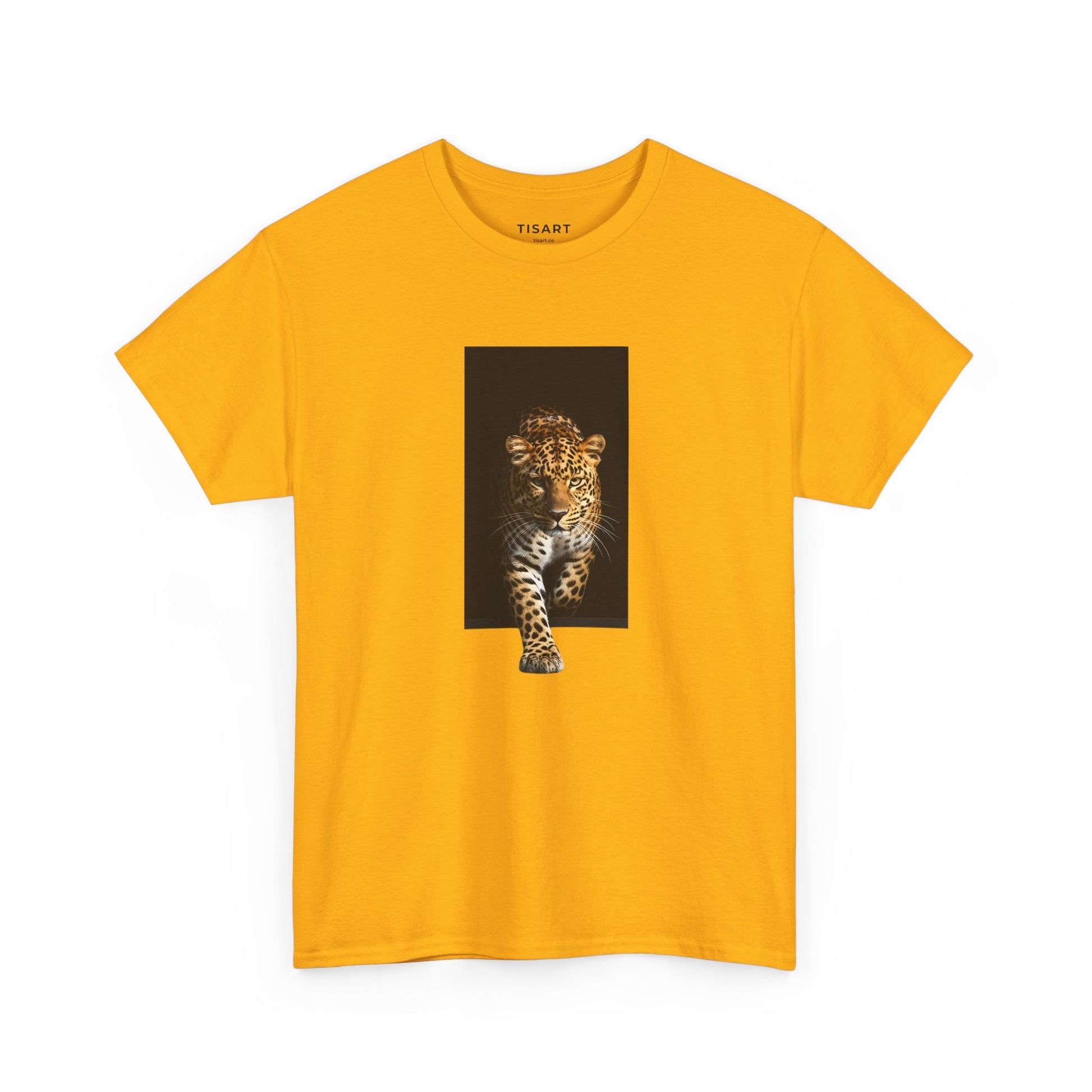 Leopard Graphic Men-Women 100% Cotton T-Shirt