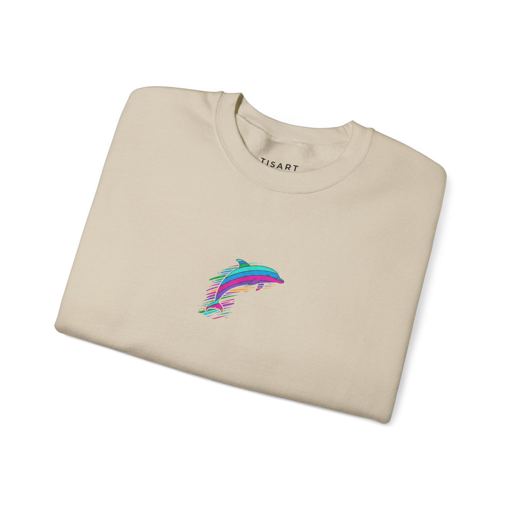 Dolphin Graphic Sweatshirt, Premium Unisex Heavy Blend Pullover