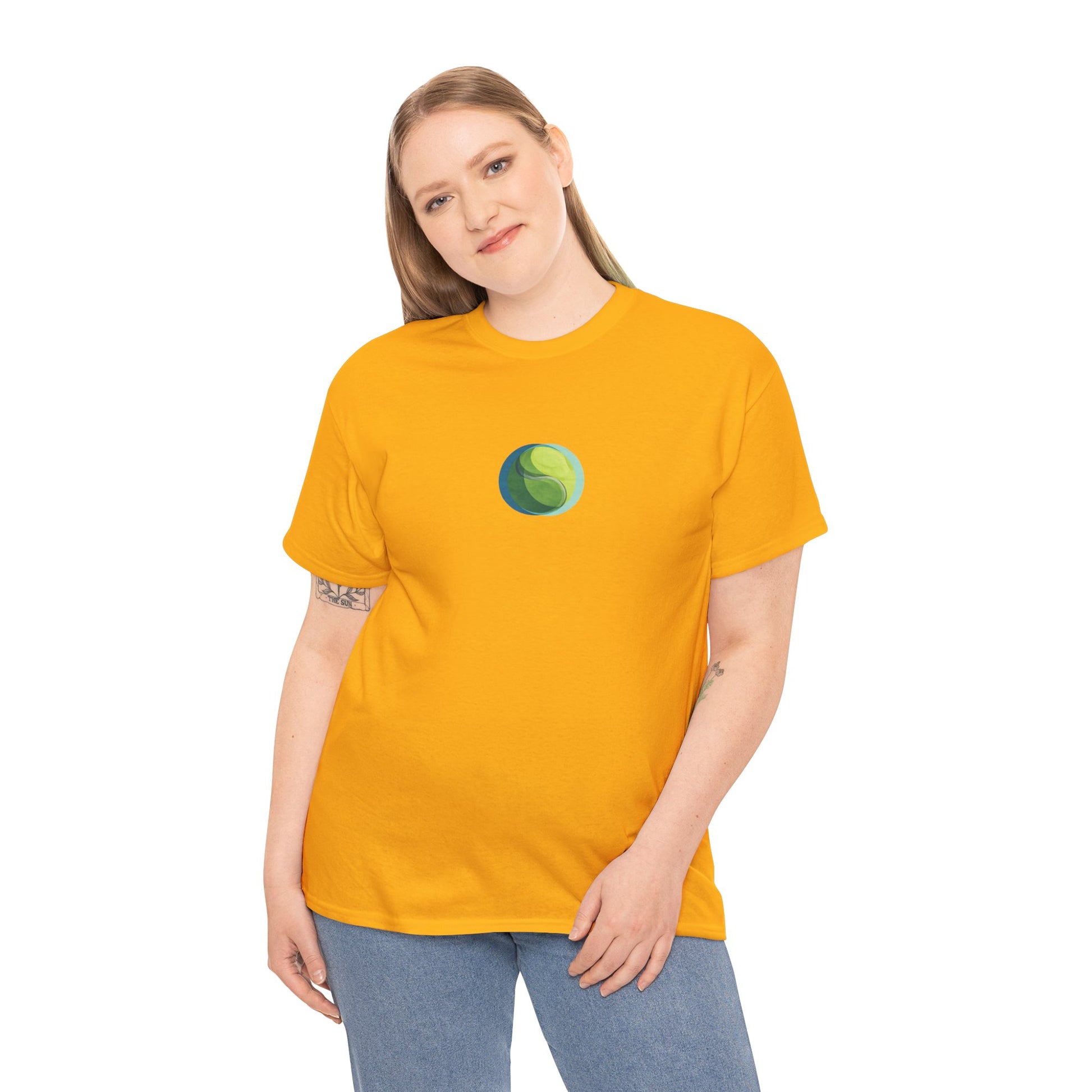 Tennis Ball Graphic T-Shirt Men-Women T-Shirt %100 Cotton