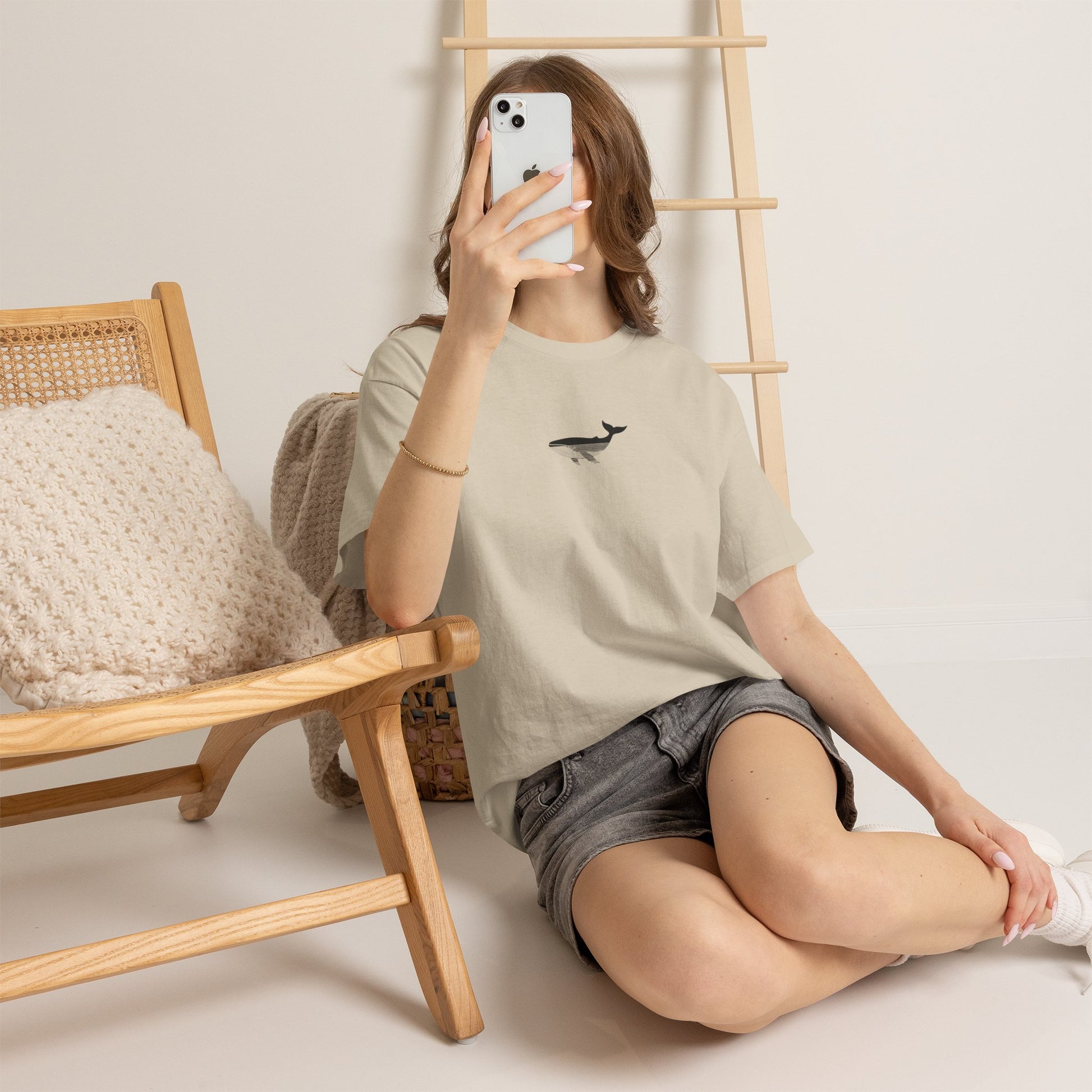 Whale Graphic Men-Women 100% Cotton T-Shirt