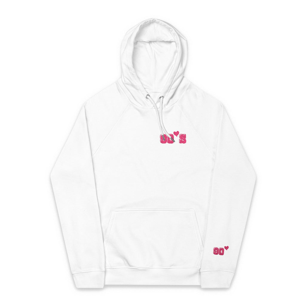 Women Raglan Hoodie with 90's Embroidery Details