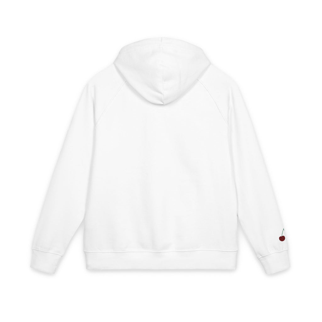 Organic Hoodie - Cozy and Sustainable Unisex Raglan Hoodie with Embroidery Details