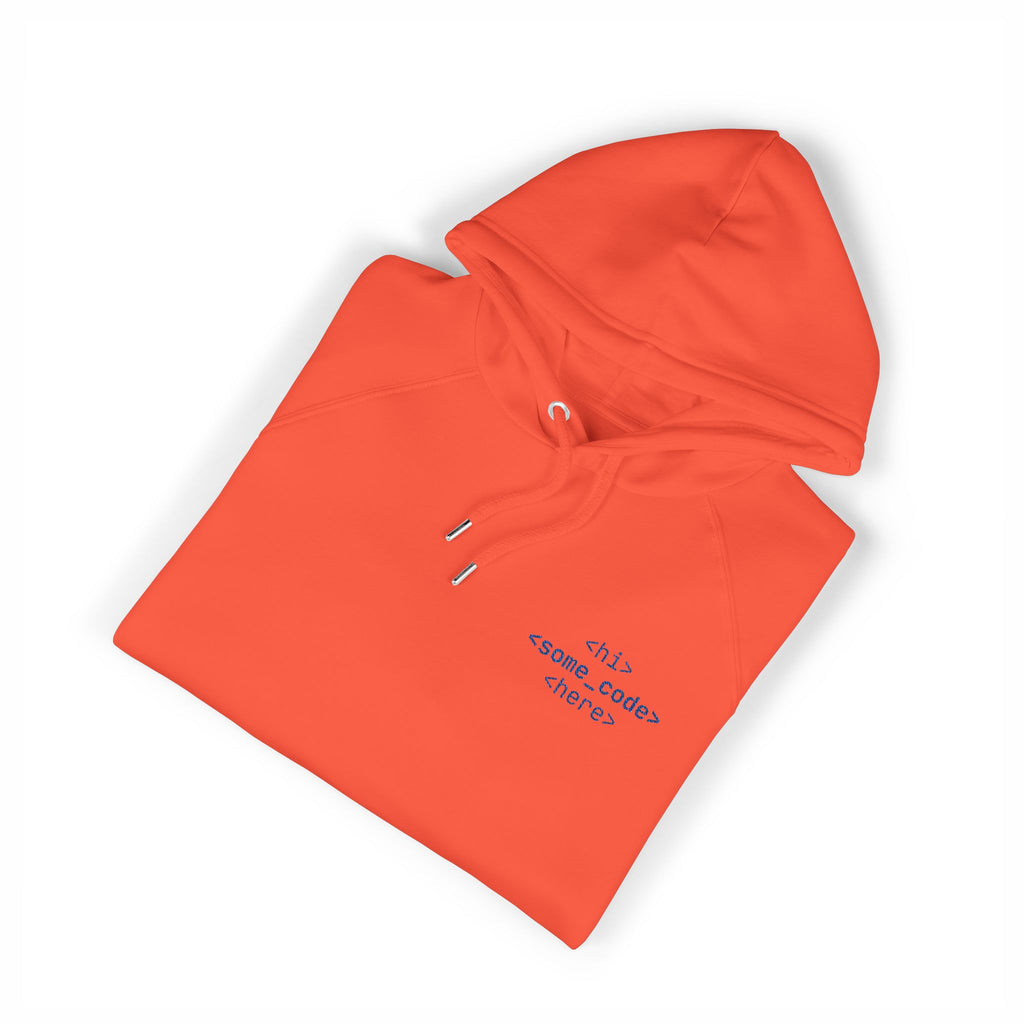 Embroidered Eco Raglan Hoodie - Code Theme