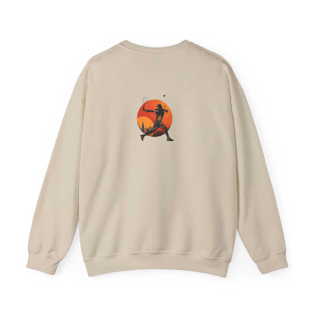 Tennis Sun Graphic Sweatshirt ,Premium Men-Women Heavy Blend Pullover