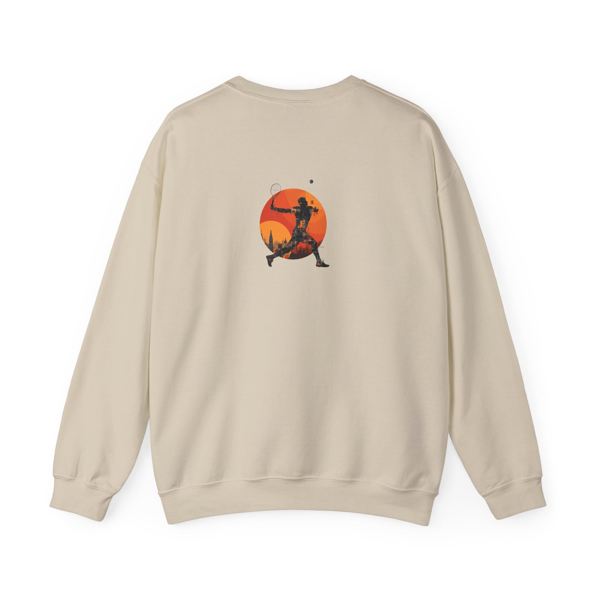 Tennis Sun Graphic Sweatshirt ,Premium Men-Women Heavy Blend Pullover
