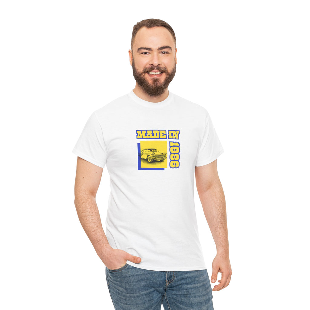 Made in 1986 T-Shirt - Men-Women T-Shirt - 100% Cotton