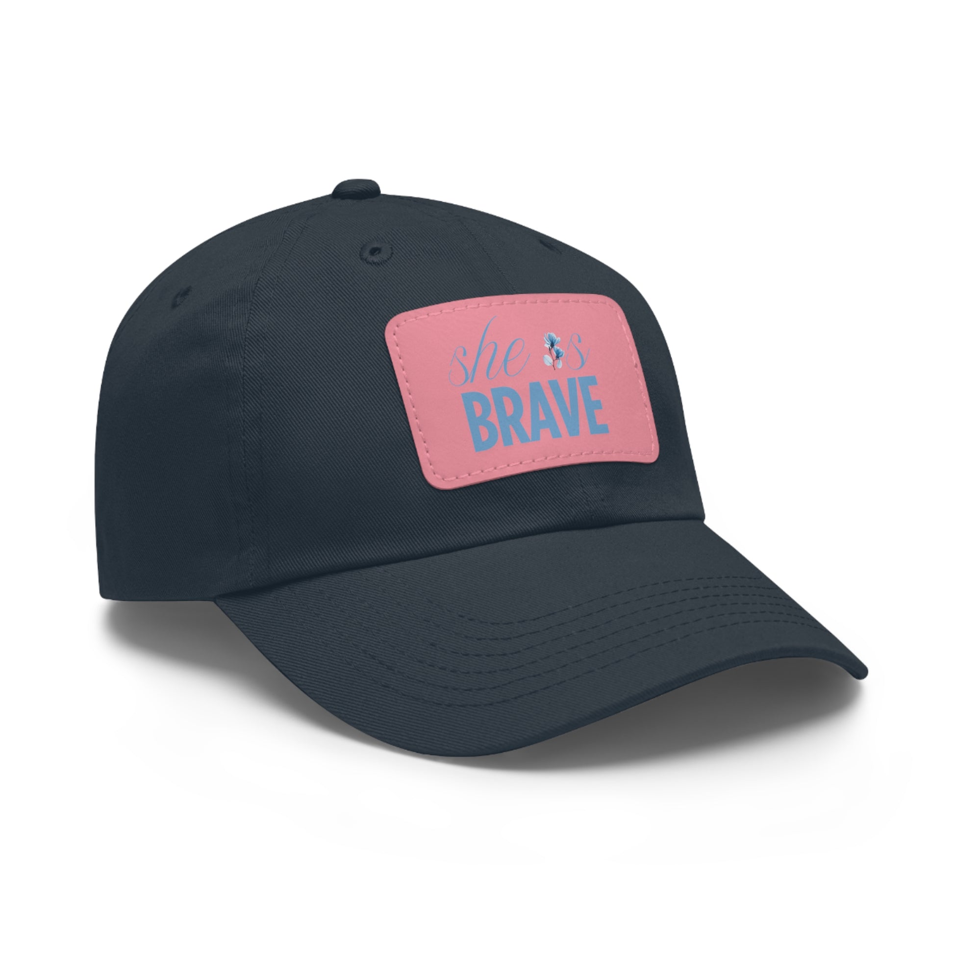 She is Brave Chino Twill Women Hat -  Casual Hat with Vintage Buckle
