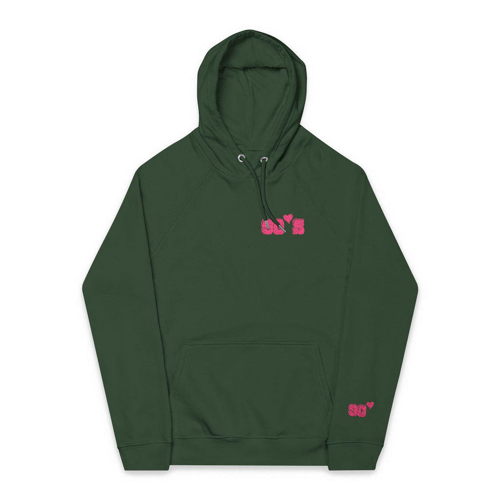 Women Raglan Hoodie with 90's Embroidery Details