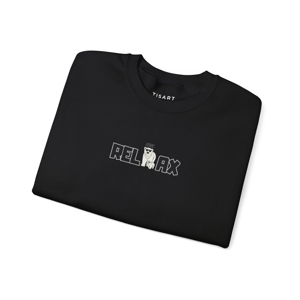 Just Relax Graphic Sweatshirt,Premium Unisex Heavy Blend Crewneck